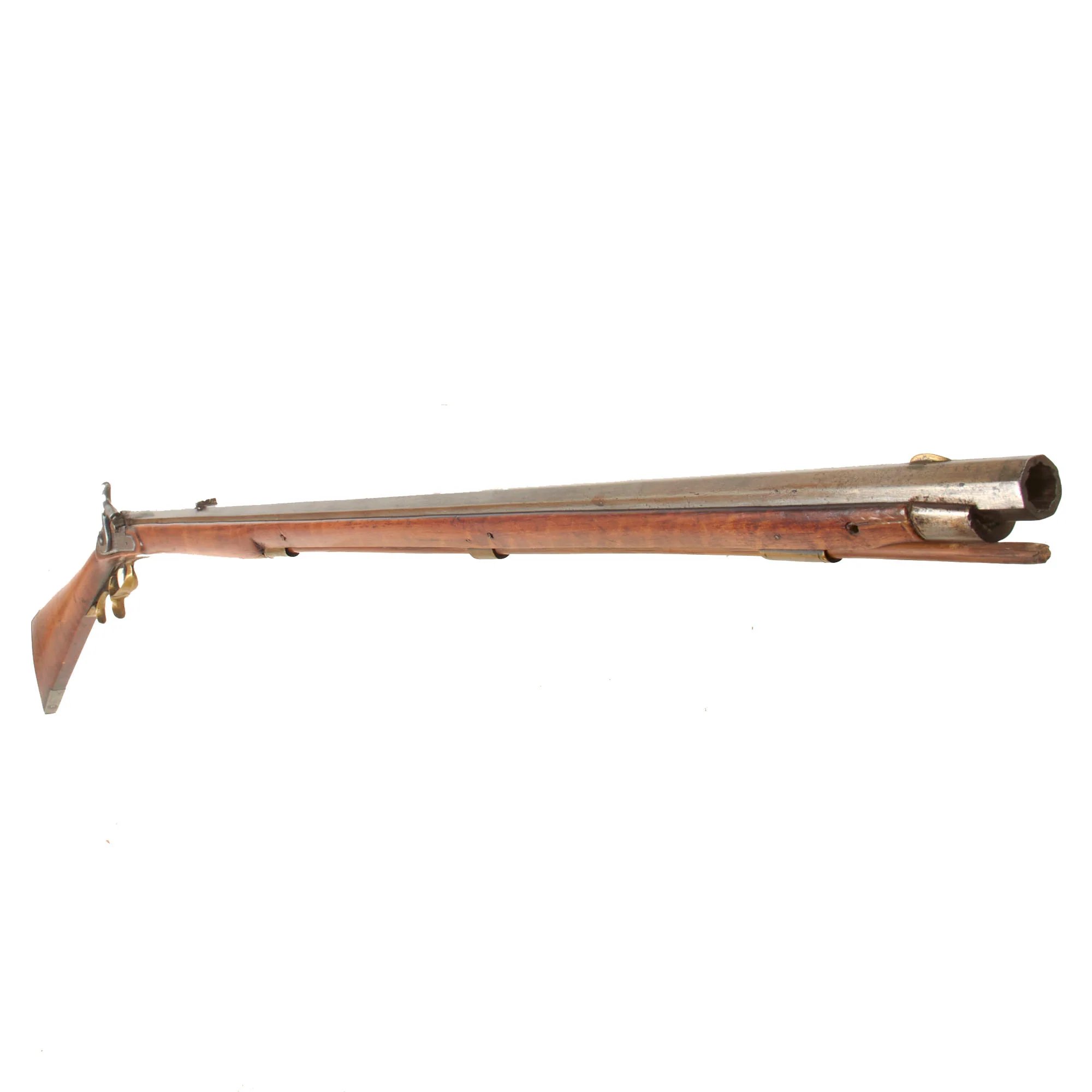 Original U.S. Pennsylvania Percussion Hunting Rifle by Frank Gilbert of Somerset with Partridge Trade Lock - Circa 1850 — image 4