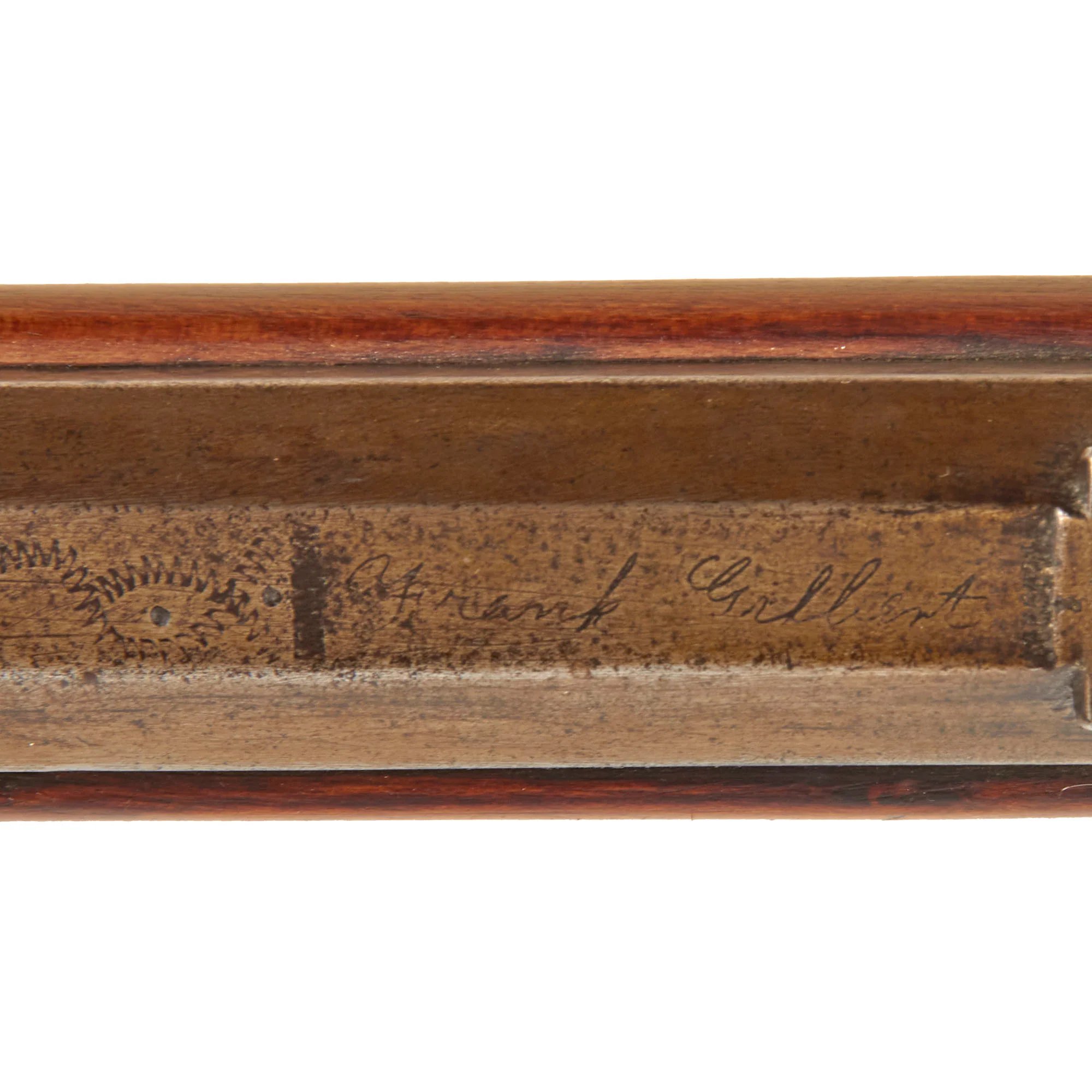Original U.S. Pennsylvania Percussion Hunting Rifle by Frank Gilbert of Somerset with Partridge Trade Lock - Circa 1850 — image 6