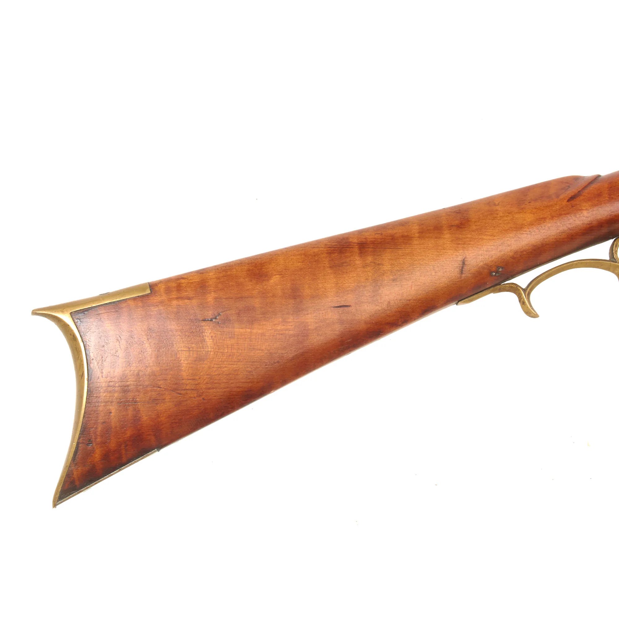 Original U.S. Pennsylvania Percussion Hunting Rifle by Frank Gilbert of Somerset with Partridge Trade Lock - Circa 1850 — image 7