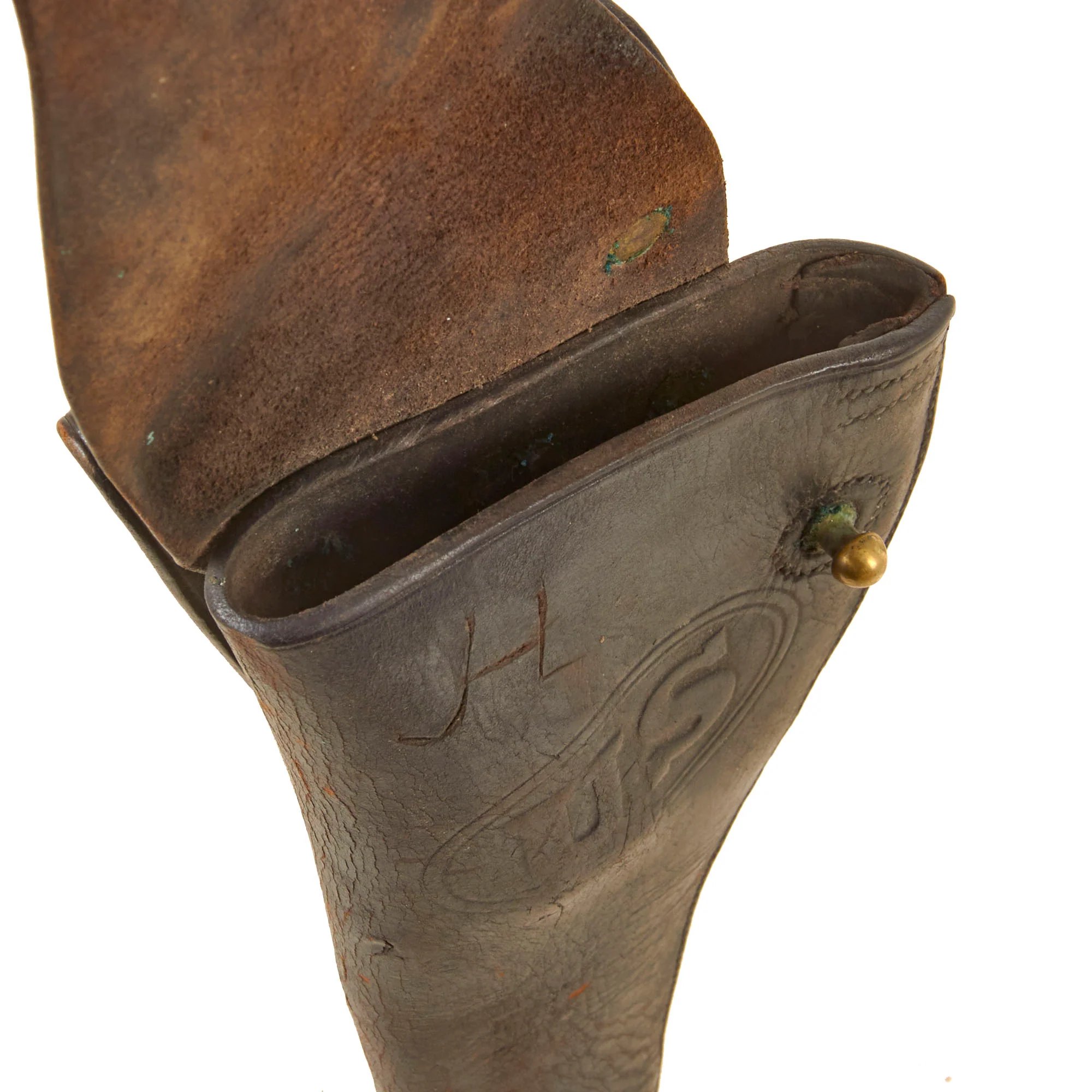 Original U.S. Army Model 1881 Leather Cavalry Holster for Artillery Length Colt SAA or S&W Frontier Revolvers — image 5