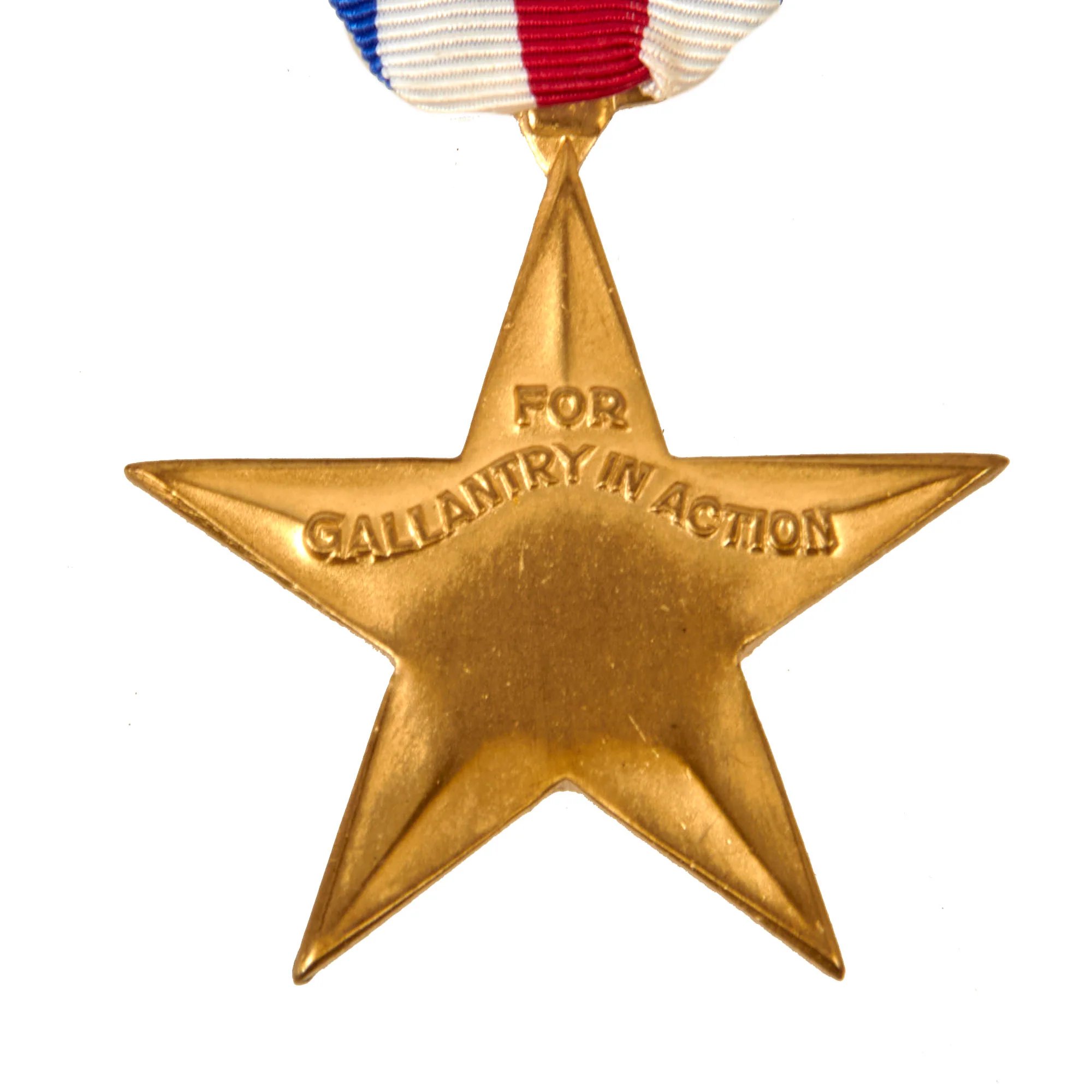 Original U.S. WWII Silver Star Medal With Ruptured Duck Buttonhole Pin & Correct Presentation Case — image 5