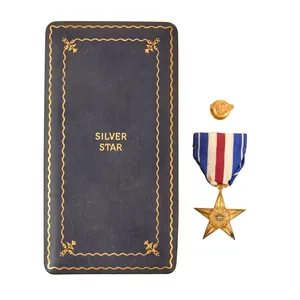 Original U.S. WWII Silver Star Medal With Ruptured Duck Buttonhole …