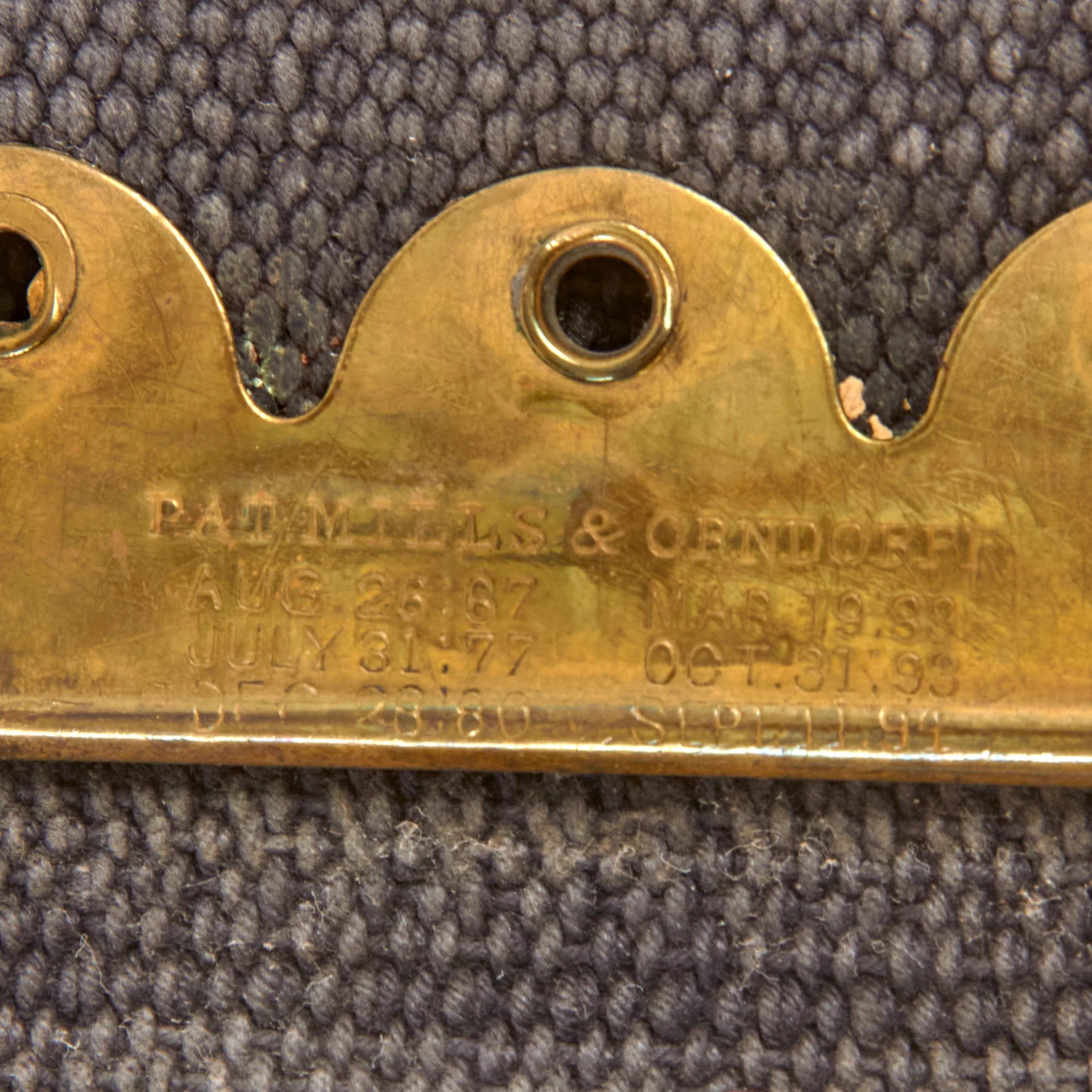 Original U.S. Spanish American War Mills & Orndorff 100 Round Double Loop .30-40 Krag Rifle Ammunition Belt - 1894 Patent Date — image 10