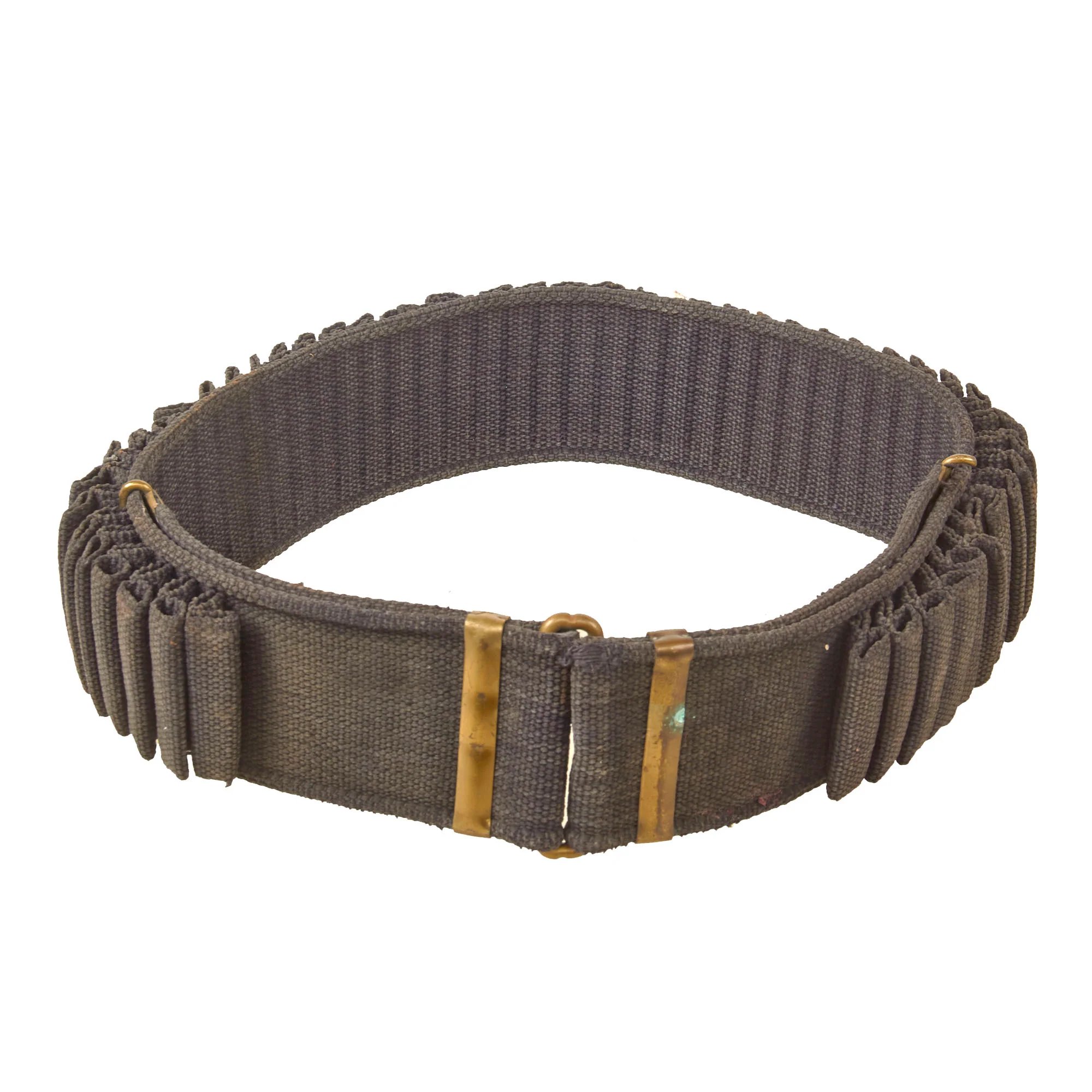 Original U.S. Spanish American War Mills & Orndorff 100 Round Double Loop .30-40 Krag Rifle Ammunition Belt - 1894 Patent Date — image 2