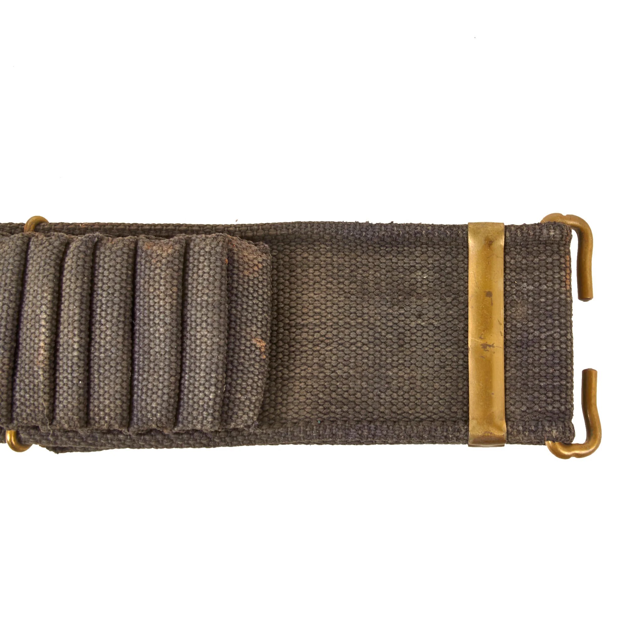 Original U.S. Spanish American War Mills & Orndorff 100 Round Double Loop .30-40 Krag Rifle Ammunition Belt - 1894 Patent Date — image 7