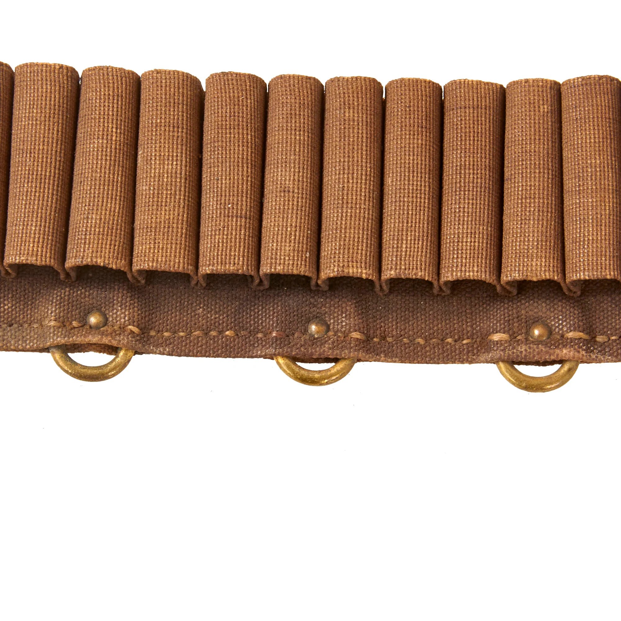 Original U.S. Indian Wars M1876 Type 1 Prairie Cartridge Belt with Scarce 1879 Trials Adapter Brass Rings by Watervliet Arsenal - Extremely Rare — image 11