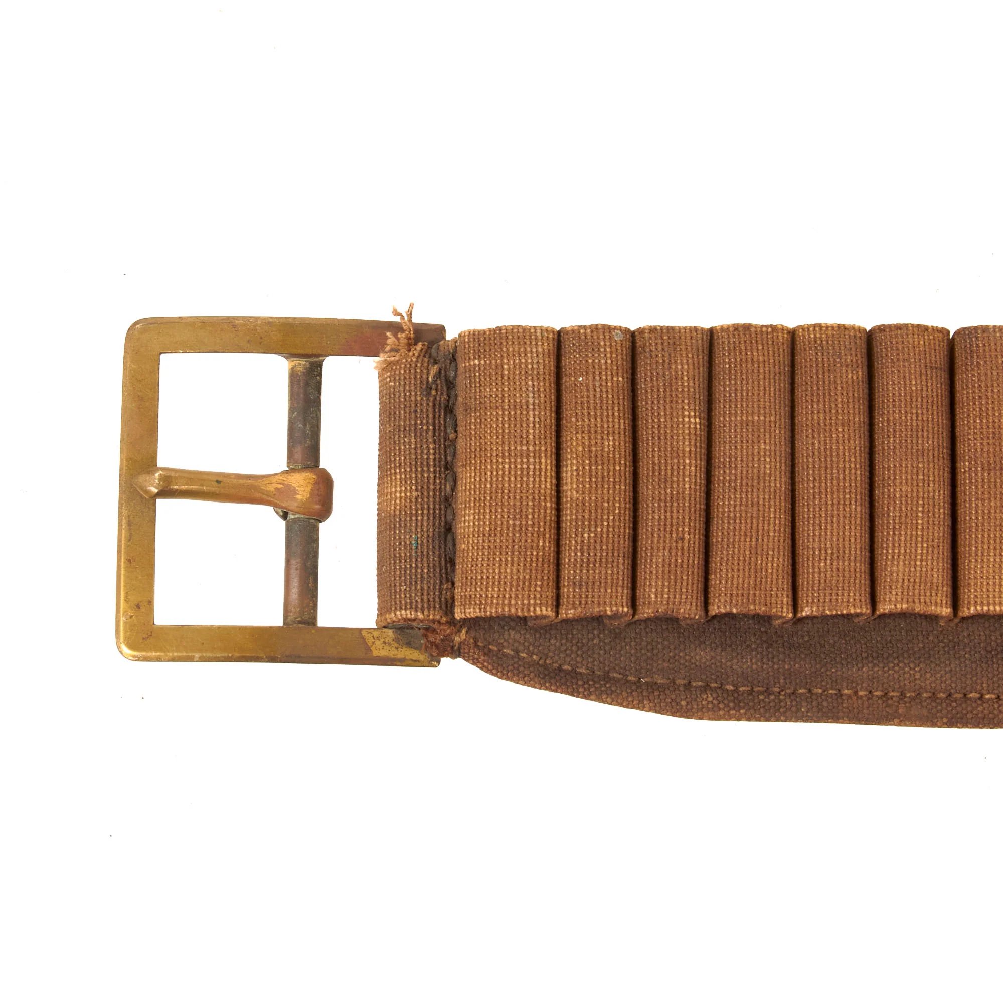 Original U.S. Indian Wars M1876 Type 1 Prairie Cartridge Belt with Scarce 1879 Trials Adapter Brass Rings by Watervliet Arsenal - Extremely Rare — image 7