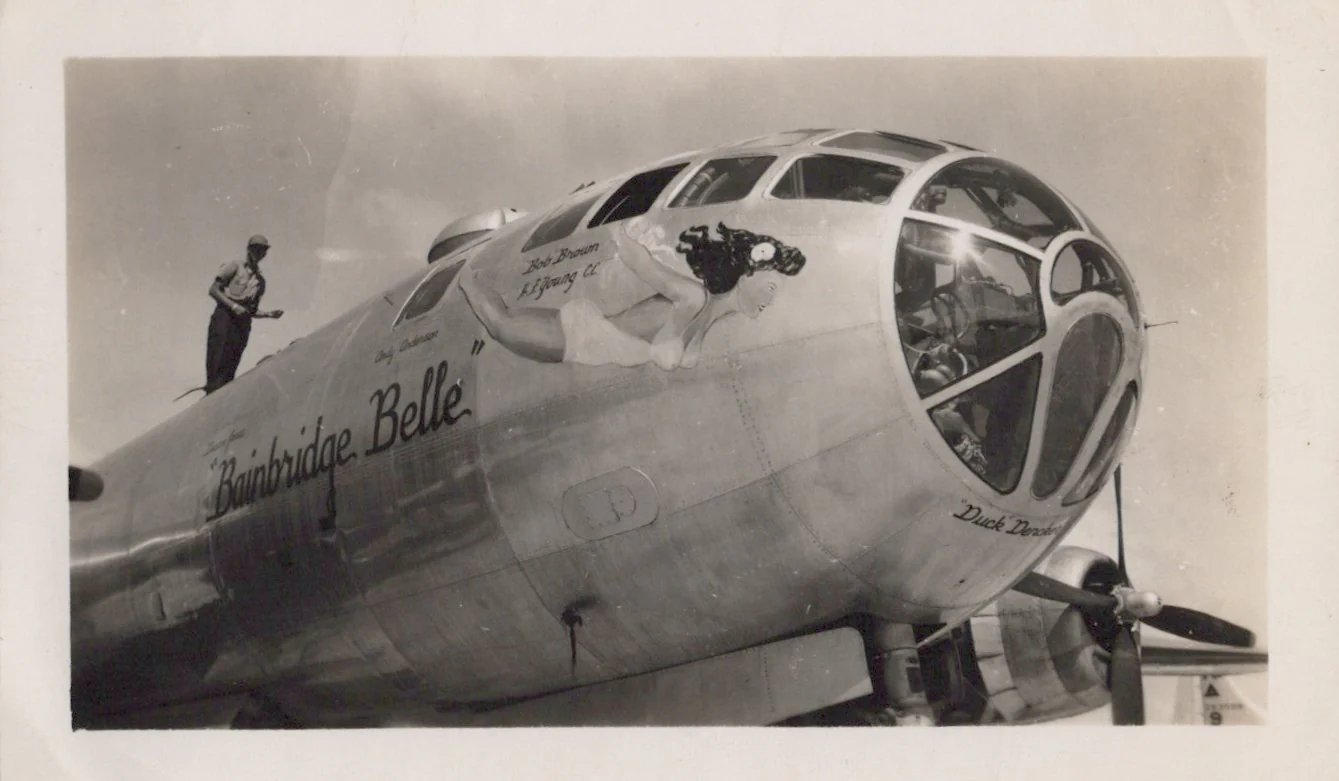 Original U.S. WWII AAF Nose Art Photo Collection with Fantastic Suggestive Artwork - 20 Photos Total — image 10