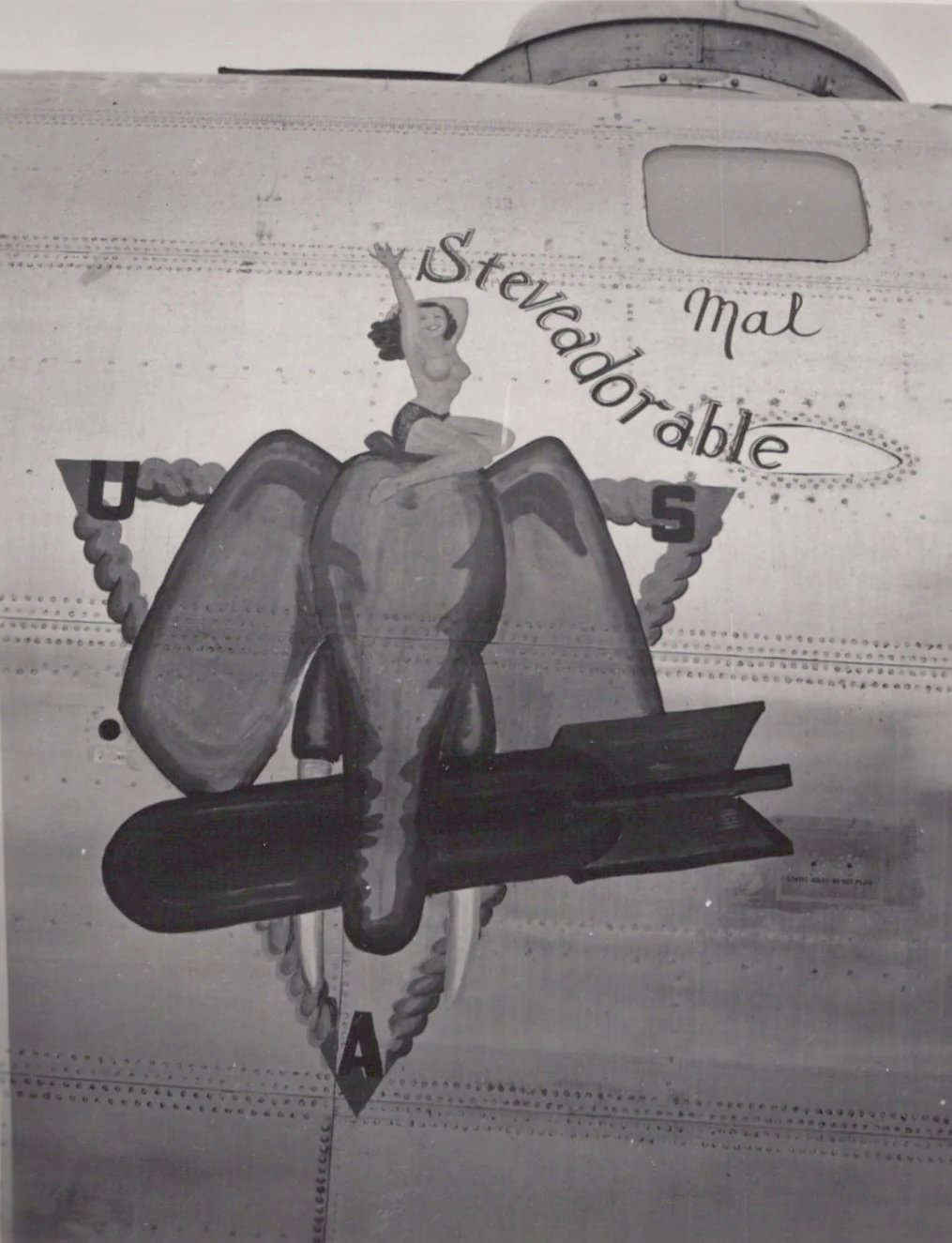 Original U.S. WWII AAF Nose Art Photo Collection with Fantastic Suggestive Artwork - 20 Photos Total — image 12