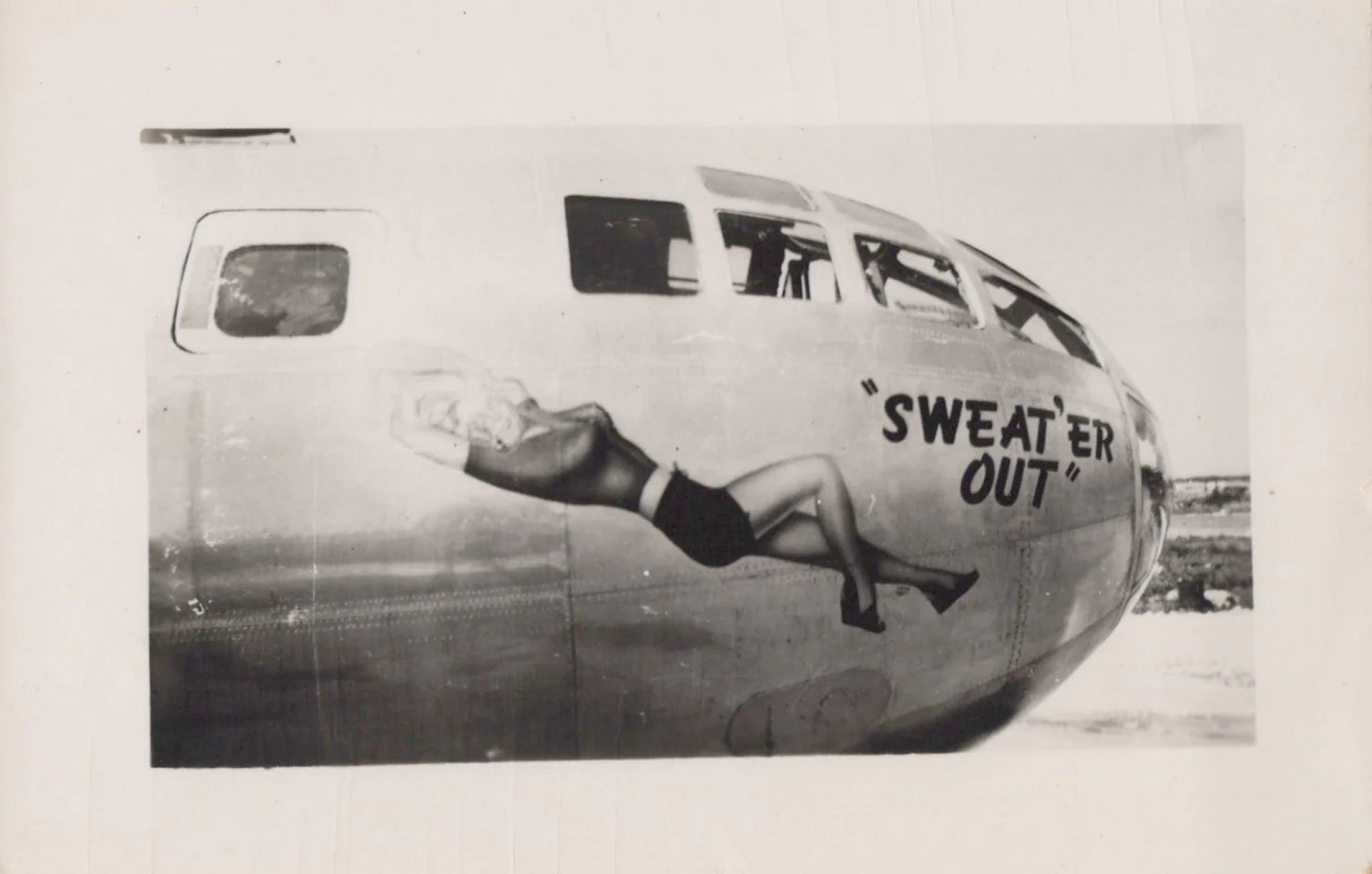 Original U.S. WWII AAF Nose Art Photo Collection with Fantastic Suggestive Artwork - 20 Photos Total — image 2