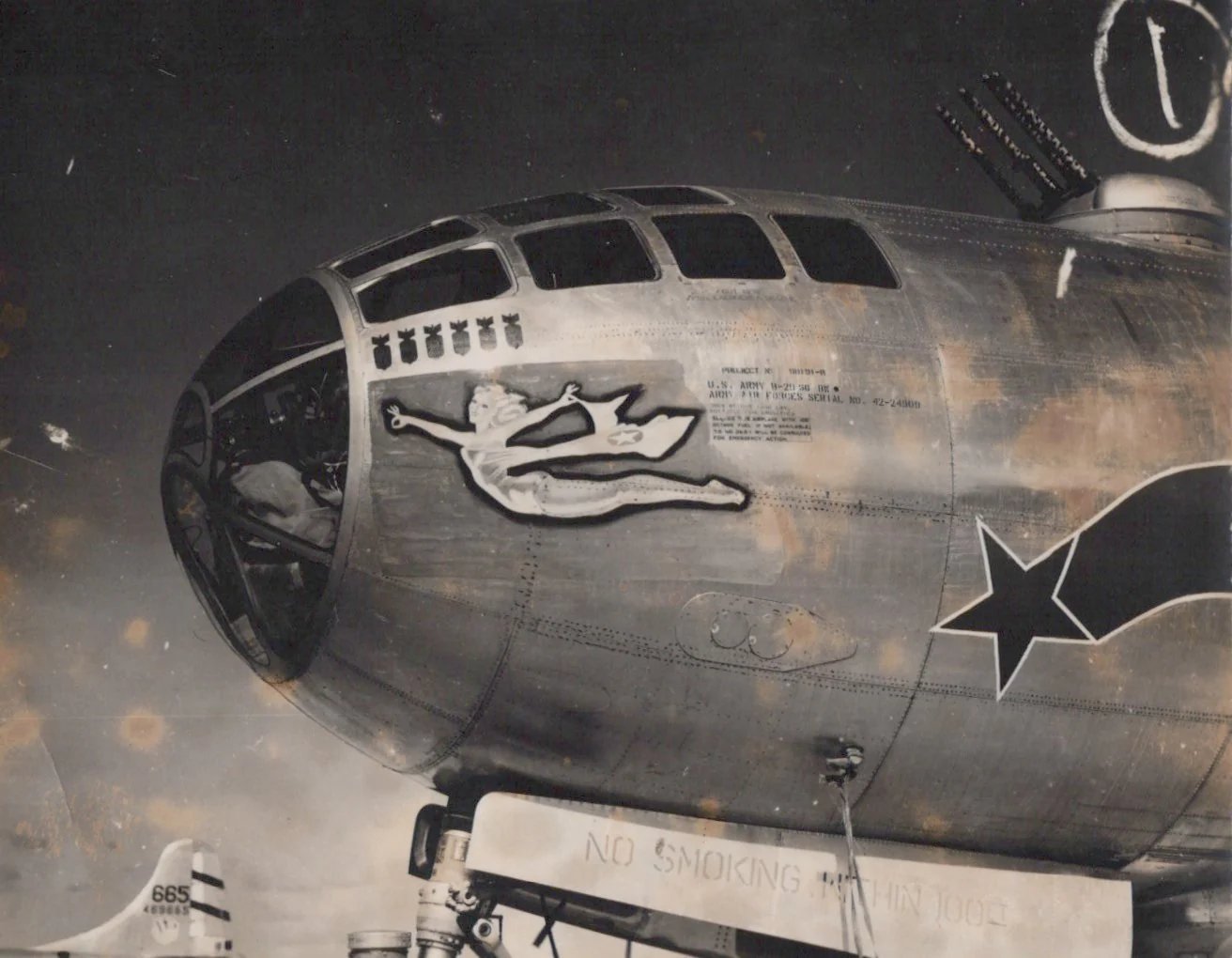 Original U.S. WWII AAF Nose Art Photo Collection with Fantastic Suggestive Artwork - 20 Photos Total — image 6