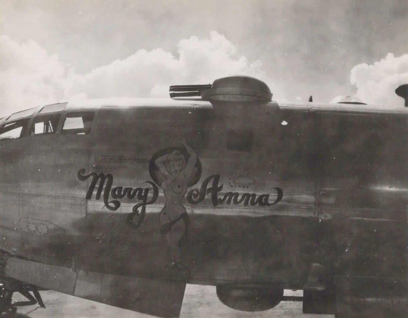 Original U.S. WWII AAF Nose Art Photo Collection with Fantastic Suggestive Artwork - 20 Photos Total — image 8