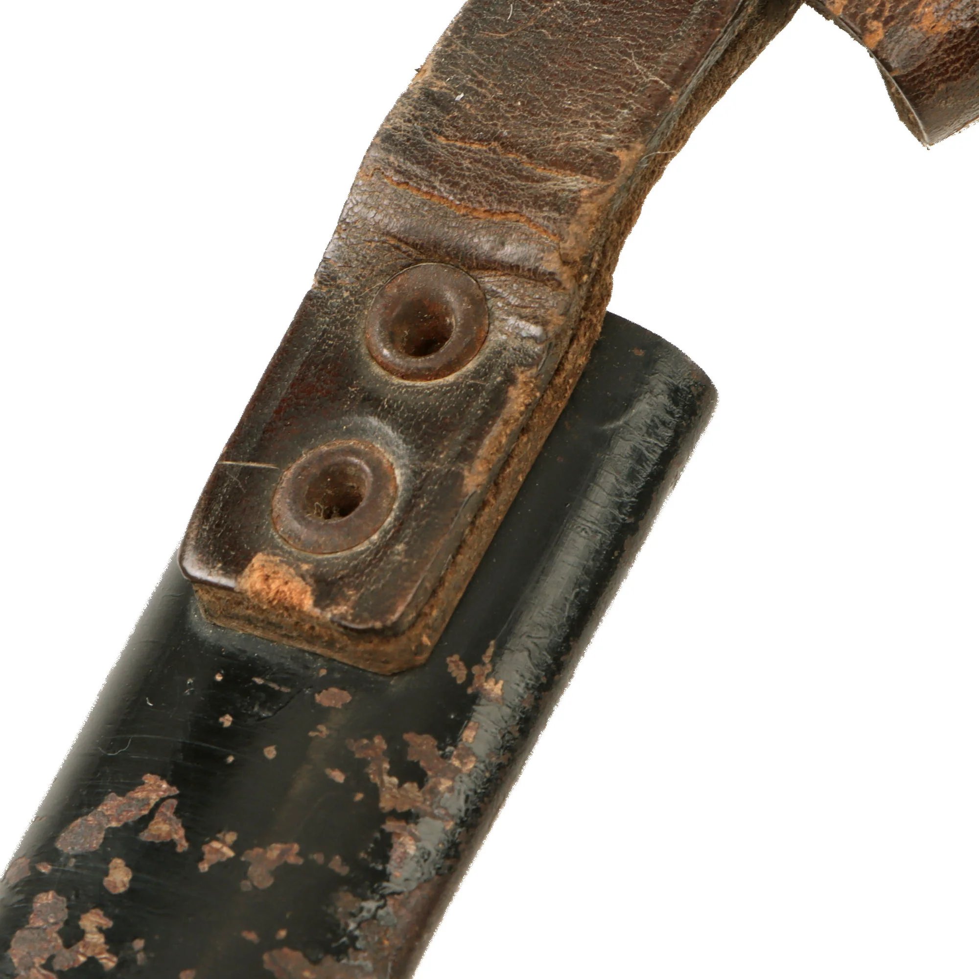 Original German WWI Steel Hilt 5 1/4' Blade Ersatz Bayonet Fighting Knife Combination with Scabbard - Carter Type EB2 — image 11