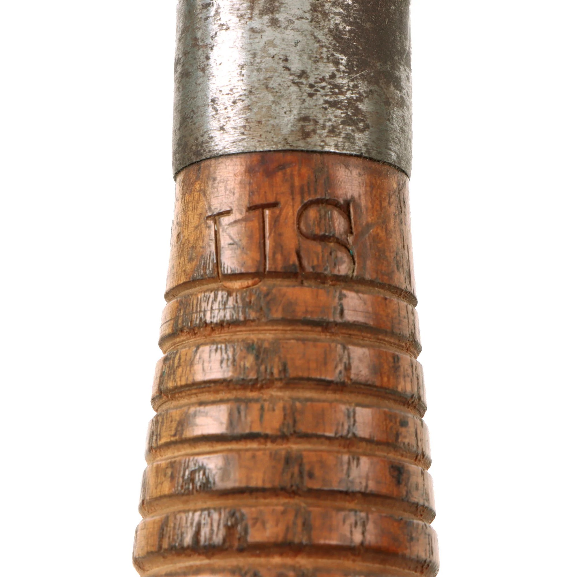 Original U.S. Indian Wars Era Model 1873 Entrenching Tool Knife with U.S. Marked Leather Scabbard — image 13