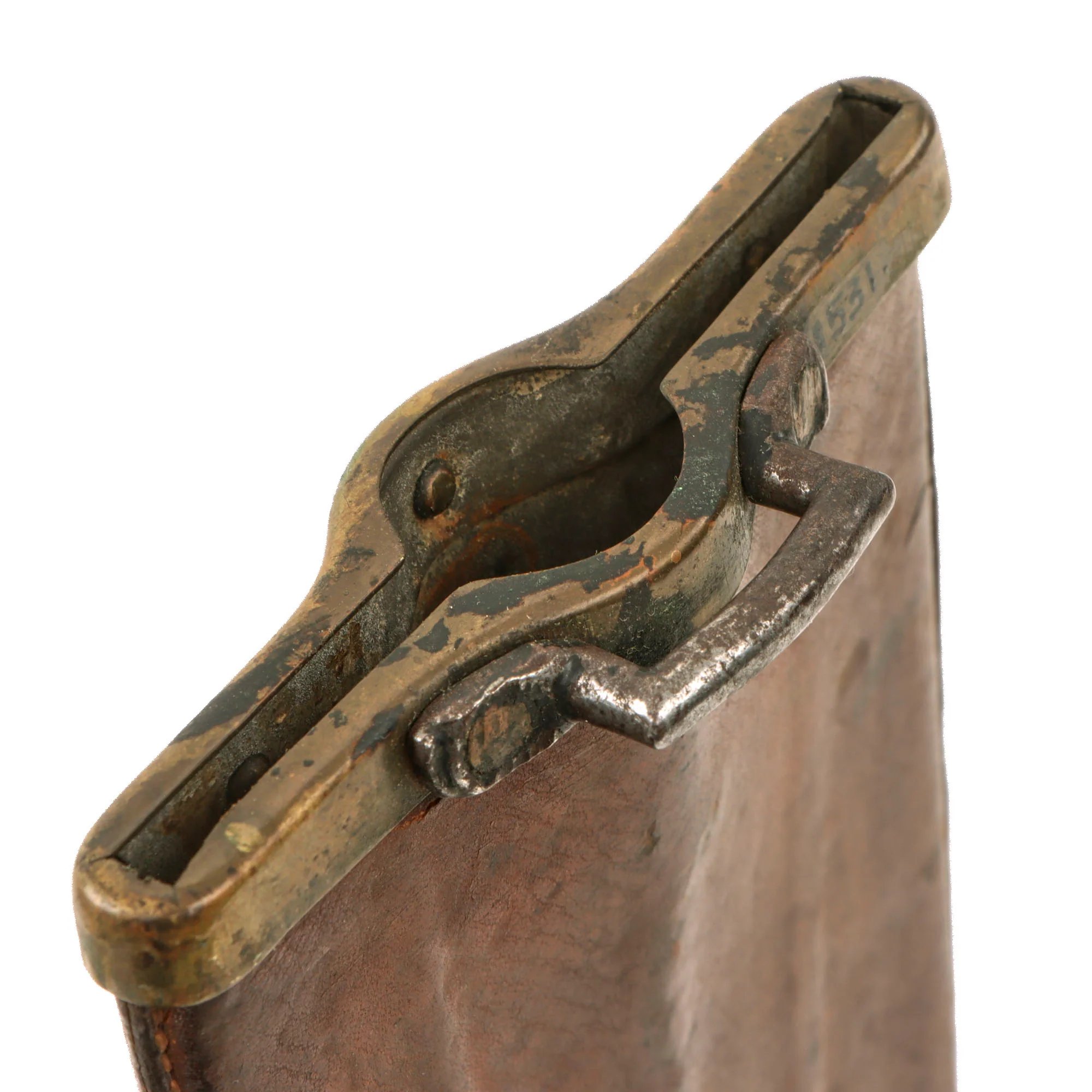 Original U.S. Indian Wars Era Model 1873 Entrenching Tool Knife with U.S. Marked Leather Scabbard — image 15