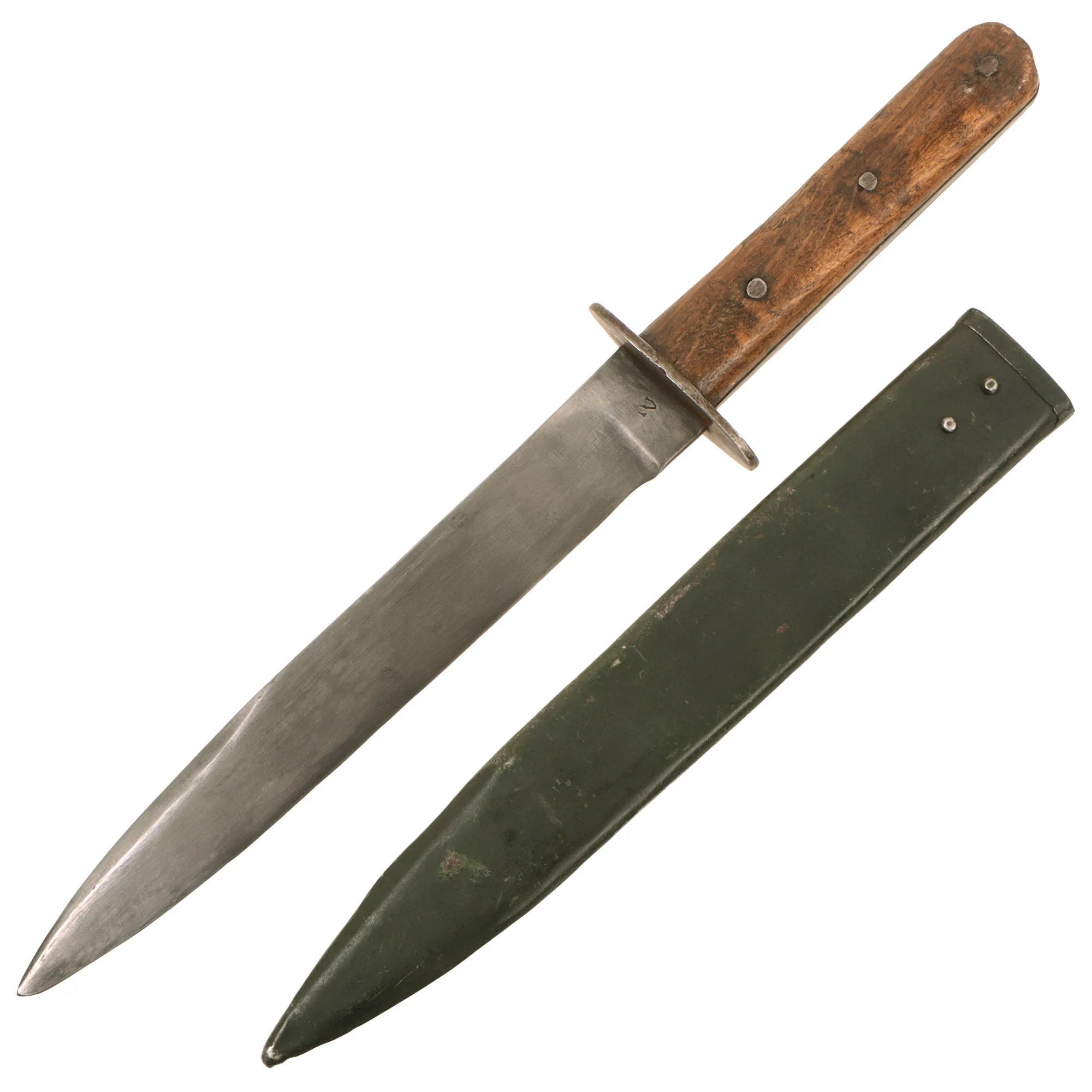 Original WWI Austro-Hungarian Fighting Knife by Zeitler with Steel Scabbard — image 2
