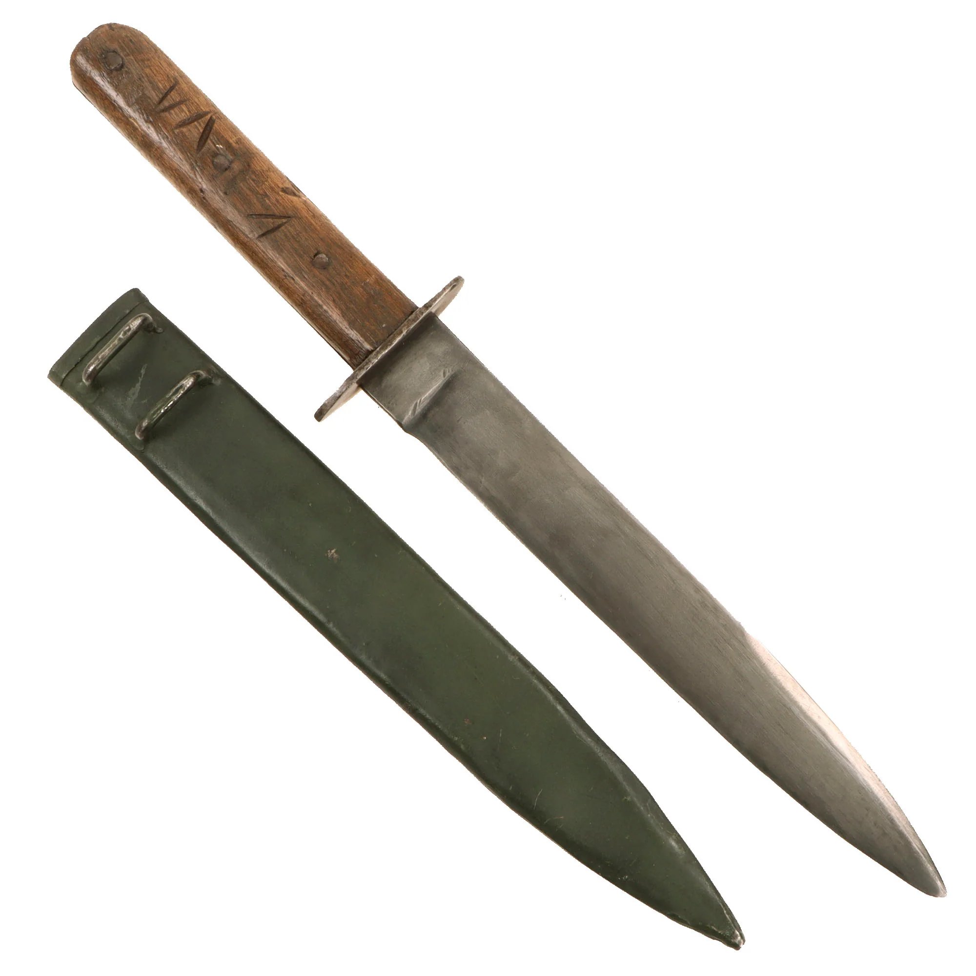 Original WWI Austro-Hungarian Fighting Knife by Zeitler with Steel Scabbard — image 3