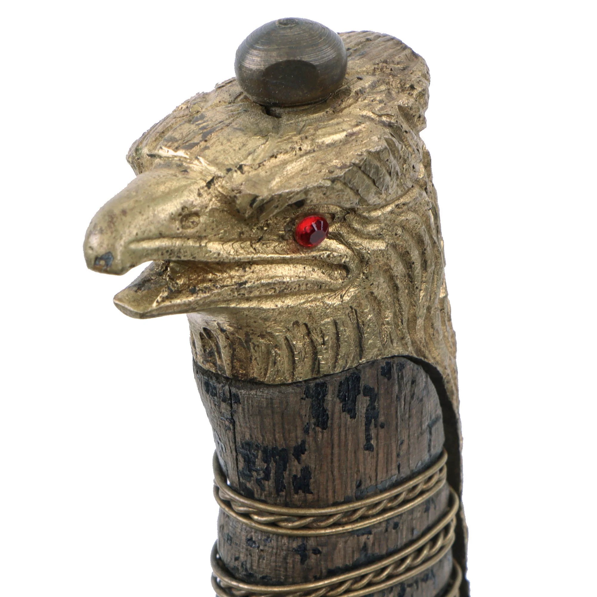 Original Italian WWII Fascist Youth GIL Cadet Dagger with Wood Grip and Oilcloth Sheath — image 7