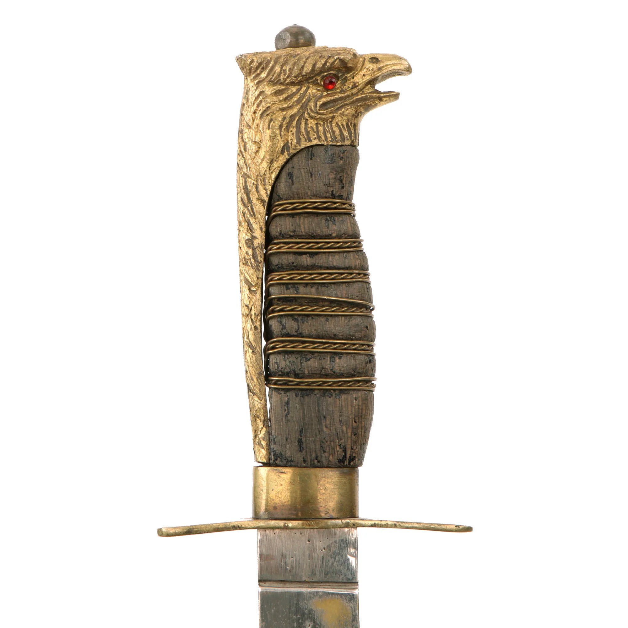 Original Italian WWII Fascist Youth GIL Cadet Dagger with Wood Grip and Oilcloth Sheath — image 8