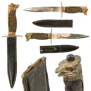 Original Italian WWII Fascist Youth GIL Cadet Dagger with Wood …