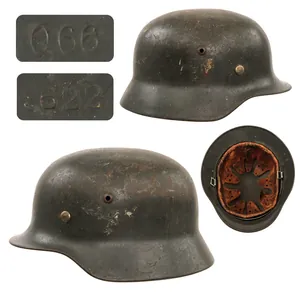 Original German WWII Luftwaffe M35 Overpainted Double Decal Steel Helmet …
