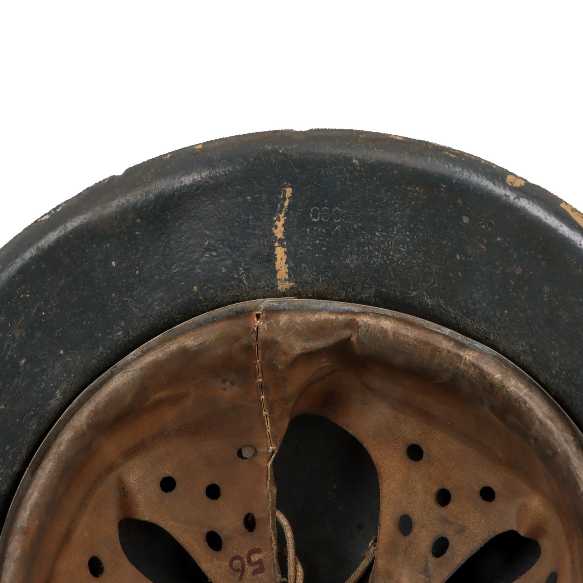 Original German WWII Refurbished Sand Camouflage M42 Helmet with High Quality Replica Liner - Stamped ckl64 — image 12