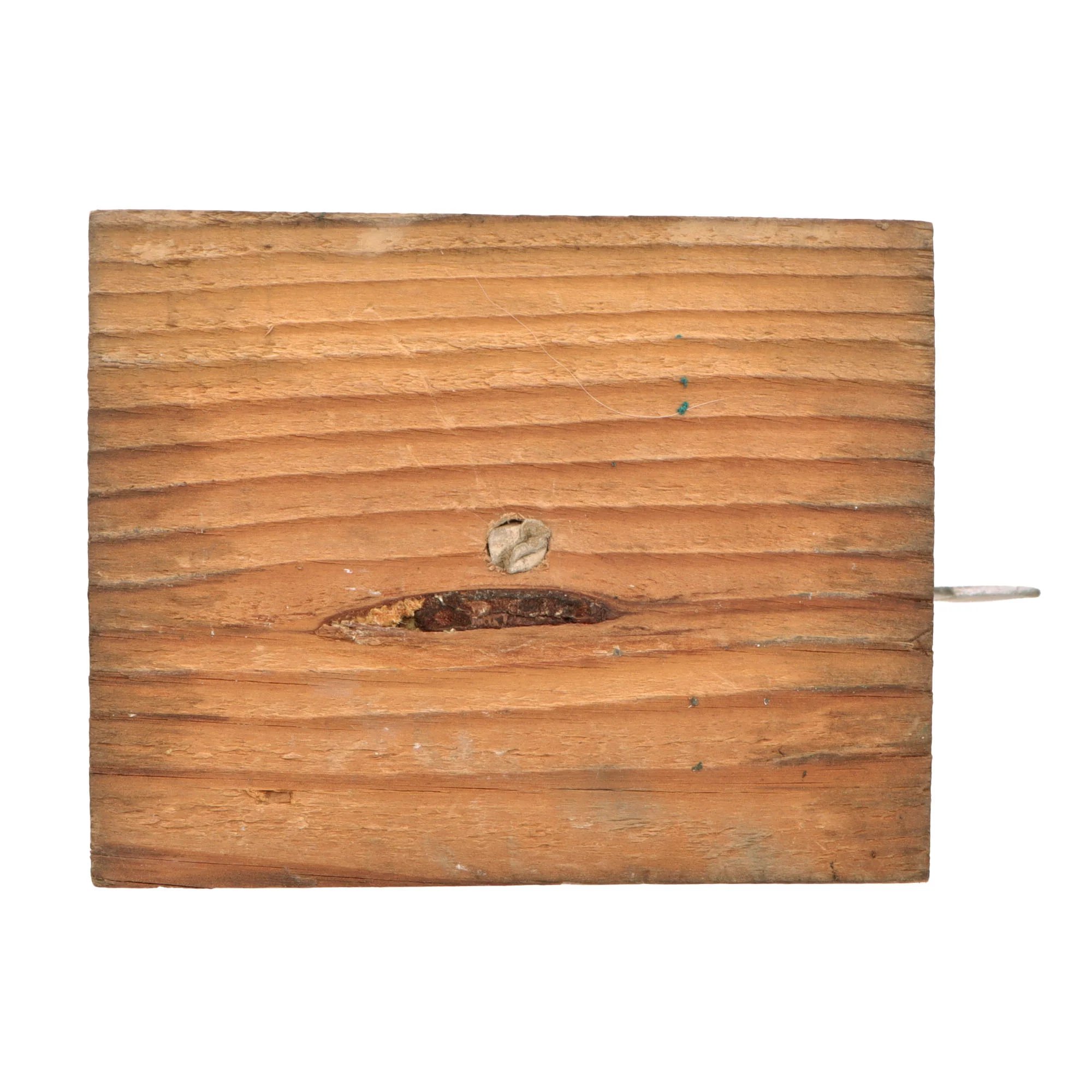 Original German WWII NSDAP National Socialist Party First Pattern Flag Pole Finial 'Topper' with Wood Stand - Plated Brass — image 6