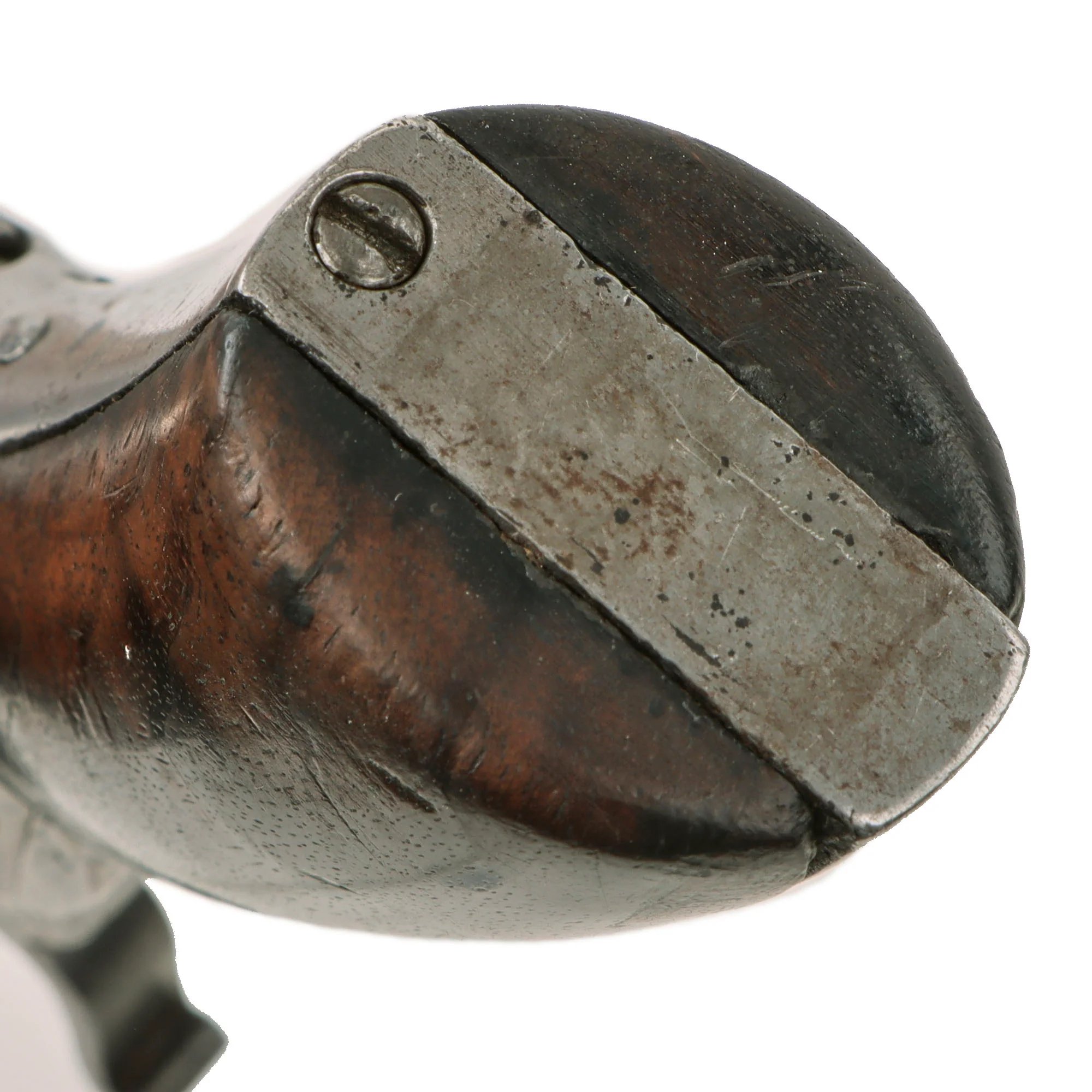 Original U.S. Scarce Colt No.1 Pocket Model 'Baby' Paterson Revolver Serial 49 with 4 1/2' Barrel and Figured Wood Grip - Only 500 Made - Circa 1838 — image 18