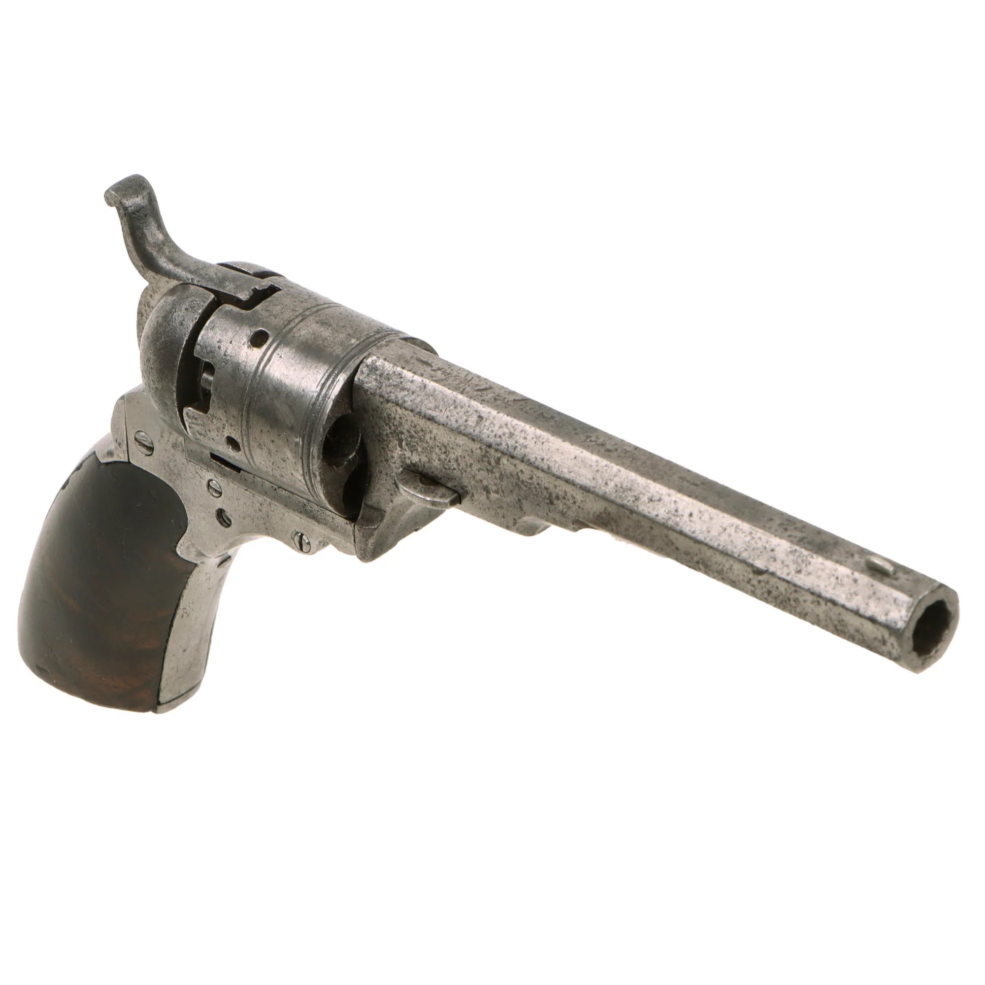 Original U.S. Scarce Colt No.1 Pocket Model 'Baby' Paterson Revolver Serial 49 with 4 1/2' Barrel and Figured Wood Grip - Only 500 Made - Circa 1838 — image 2