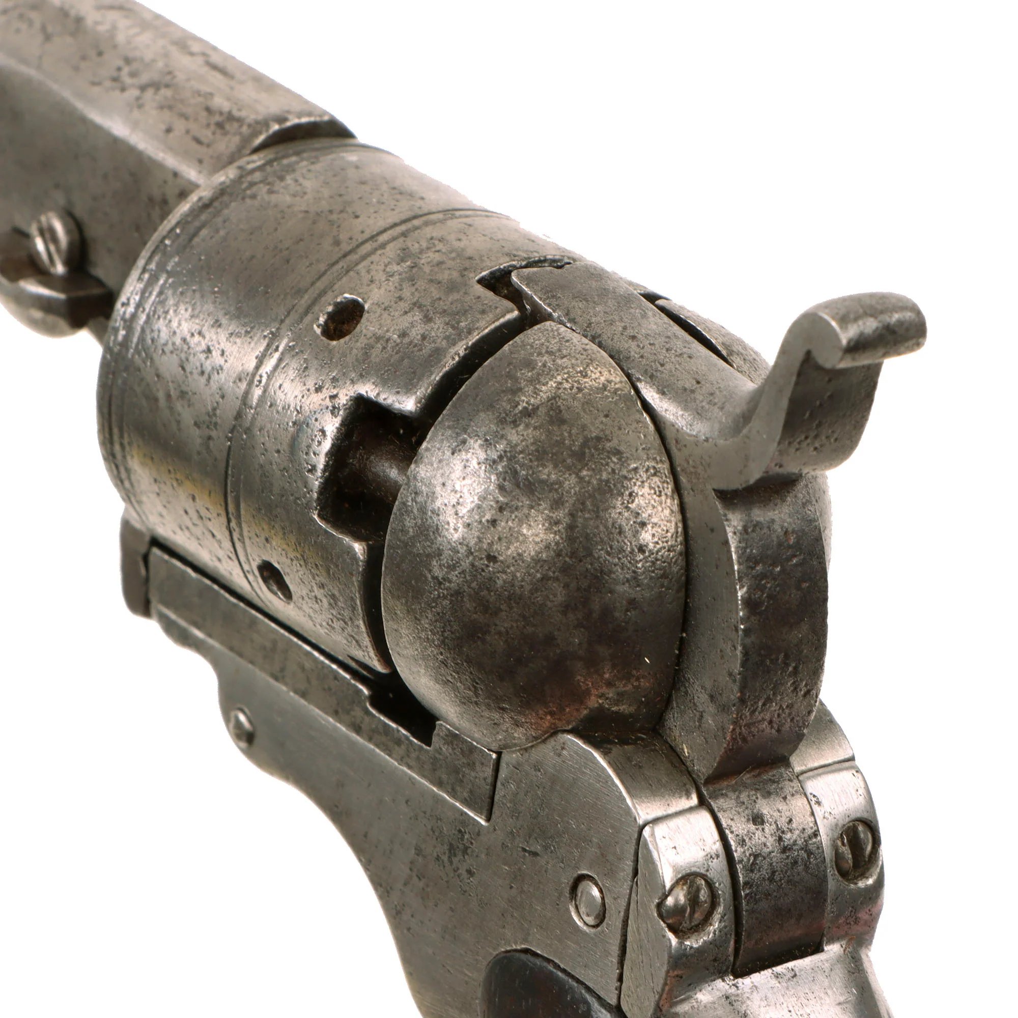 Original U.S. Scarce Colt No.1 Pocket Model 'Baby' Paterson Revolver Serial 49 with 4 1/2' Barrel and Figured Wood Grip - Only 500 Made - Circa 1838 — image 21