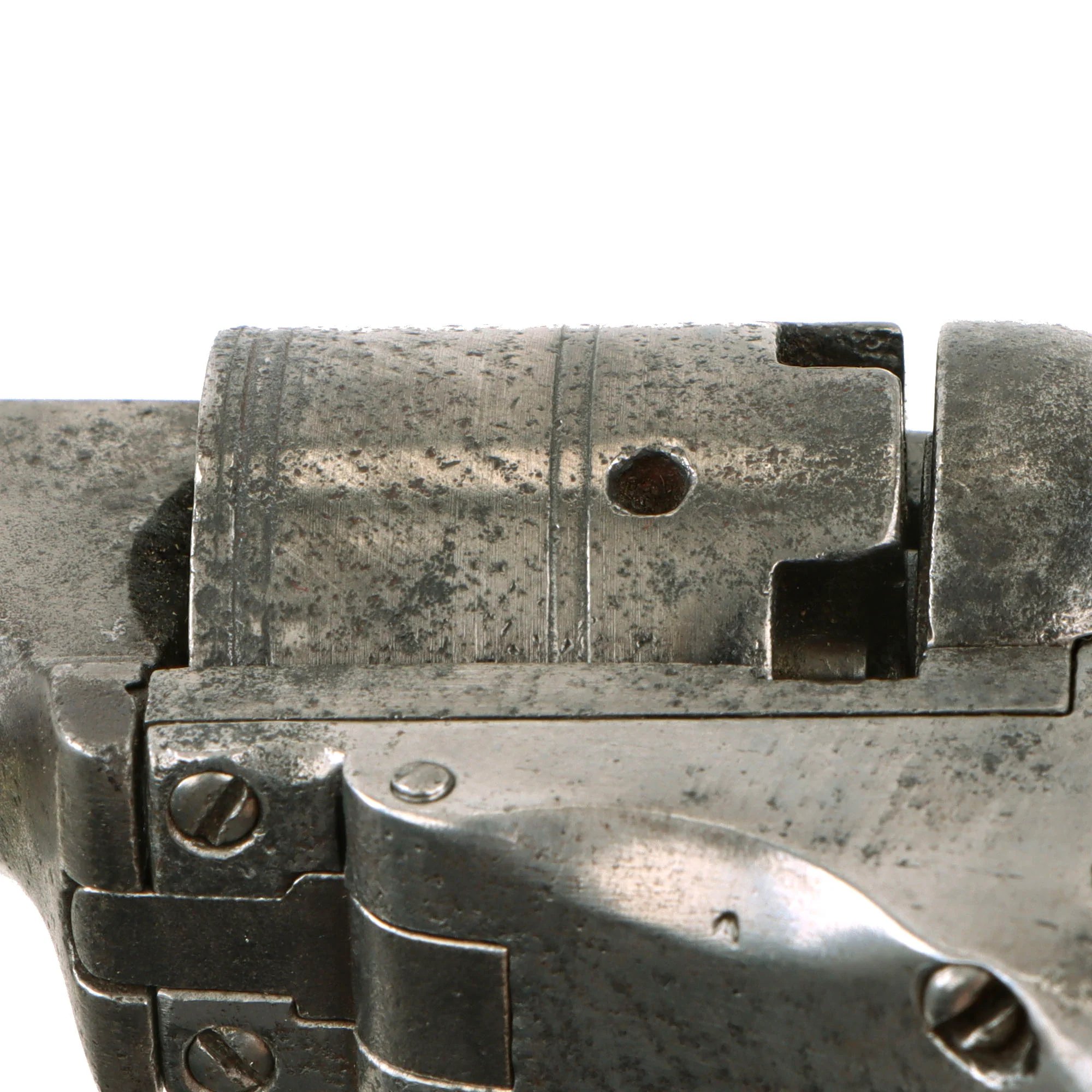 Original U.S. Scarce Colt No.1 Pocket Model 'Baby' Paterson Revolver Serial 49 with 4 1/2' Barrel and Figured Wood Grip - Only 500 Made - Circa 1838 — image 24