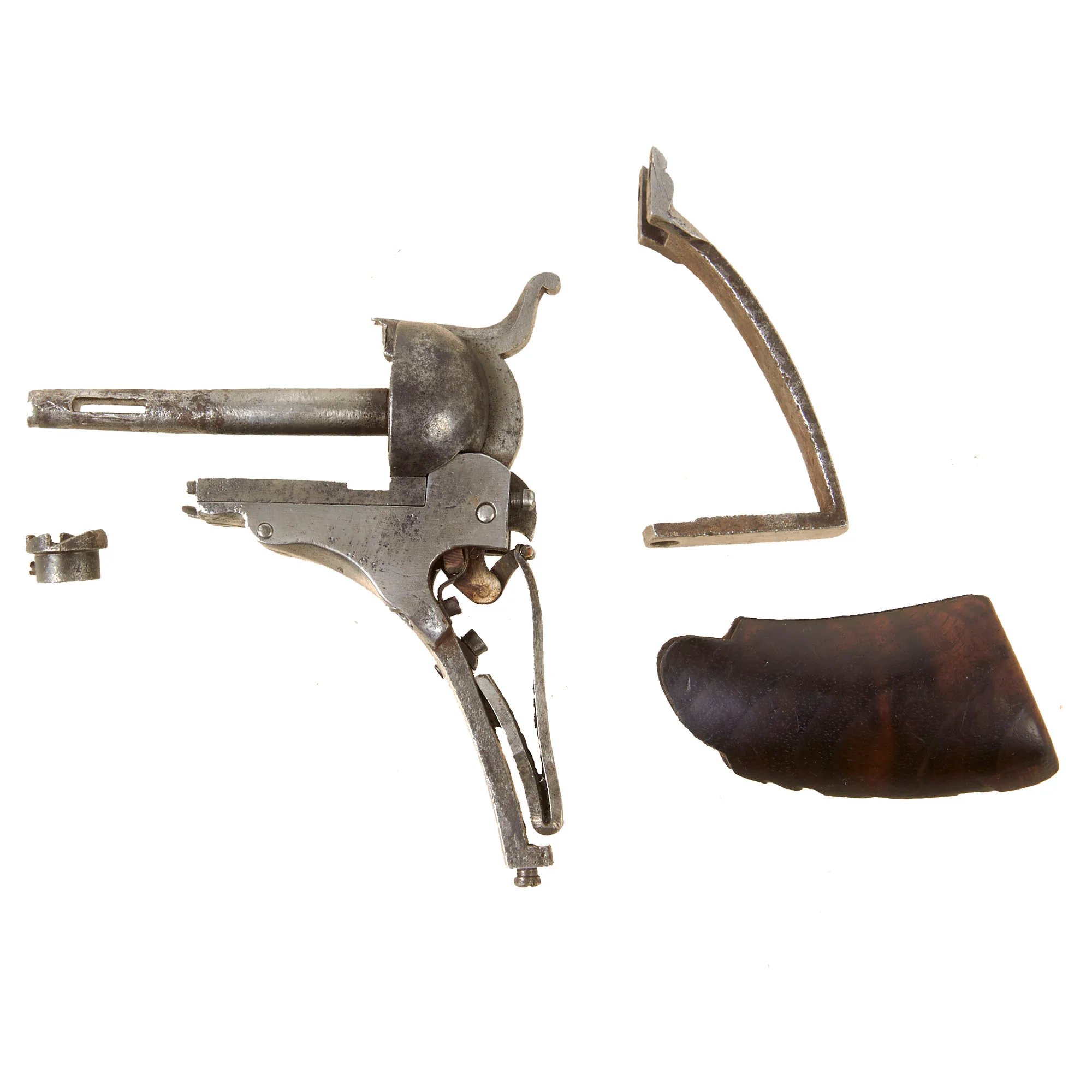 Original U.S. Scarce Colt No.1 Pocket Model 'Baby' Paterson Revolver Serial 49 with 4 1/2' Barrel and Figured Wood Grip - Only 500 Made - Circa 1838 — image 6