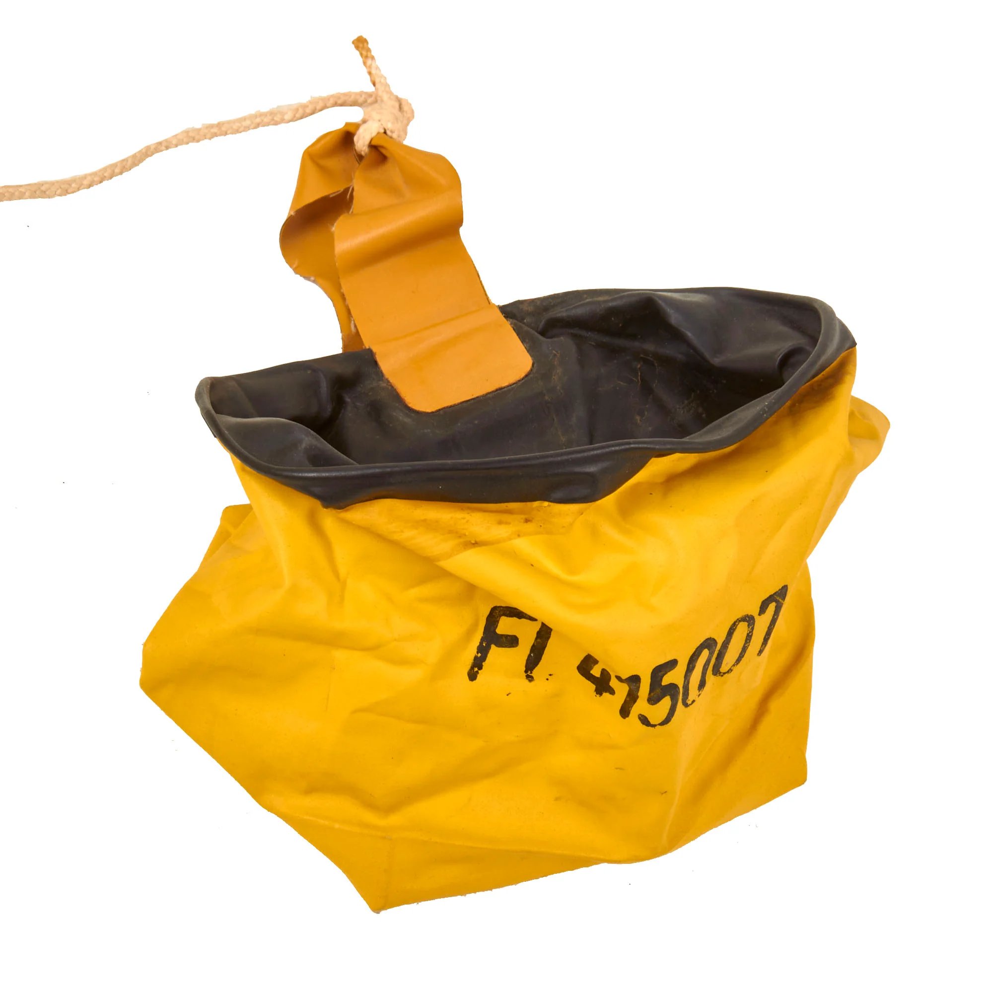 Original German WWII Unissued Luftwaffe Einmannshlauchboot Rubber Survival Dinghy Single Person Inflatable Boat by Klepper-Werke of Rosenheim with Collapsible Oar, Emergency Petrol & Water Canteens and Other Accessories — image 14