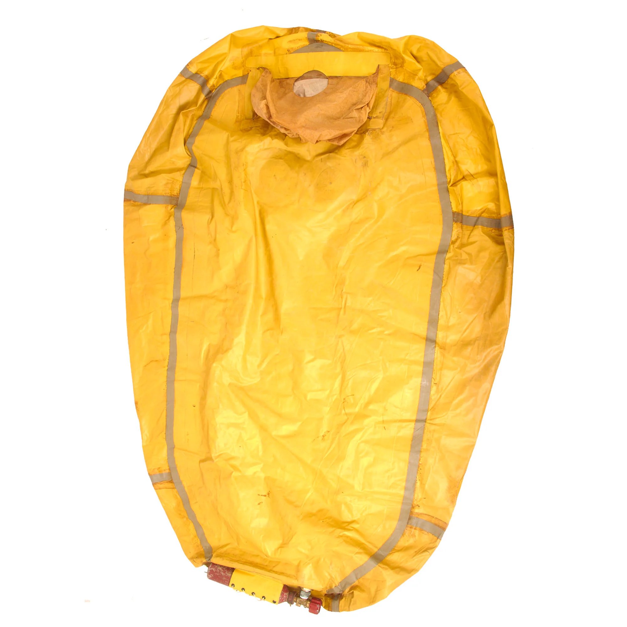 Original German WWII Unissued Luftwaffe Einmannshlauchboot Rubber Survival Dinghy Single Person Inflatable Boat by Klepper-Werke of Rosenheim with Collapsible Oar, Emergency Petrol & Water Canteens and Other Accessories — image 17