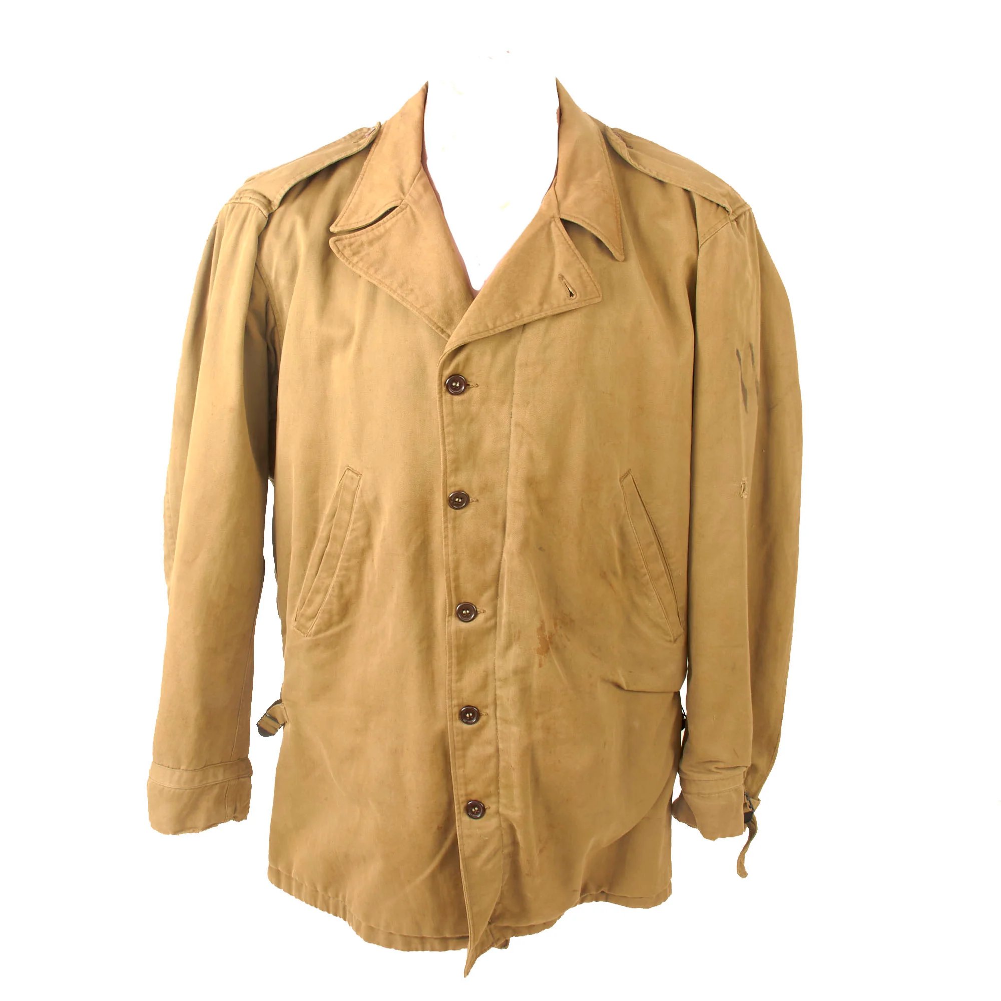 Original U.S. WWII M-1938 'Parsons' Field Jacket with Axis Prisoner of War PW Stencils — image 14