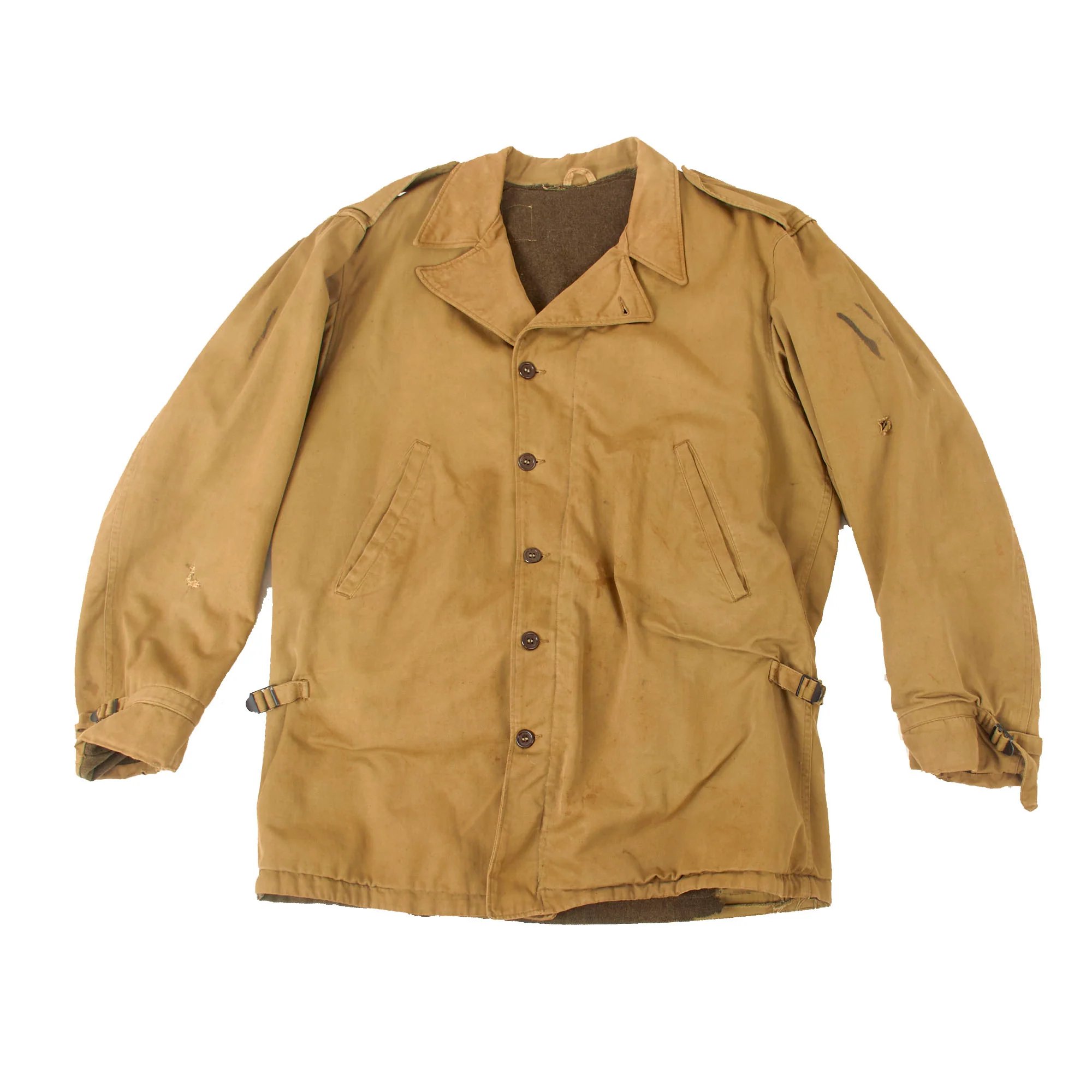 Original U.S. WWII M-1938 'Parsons' Field Jacket with Axis Prisoner of War PW Stencils — image 7