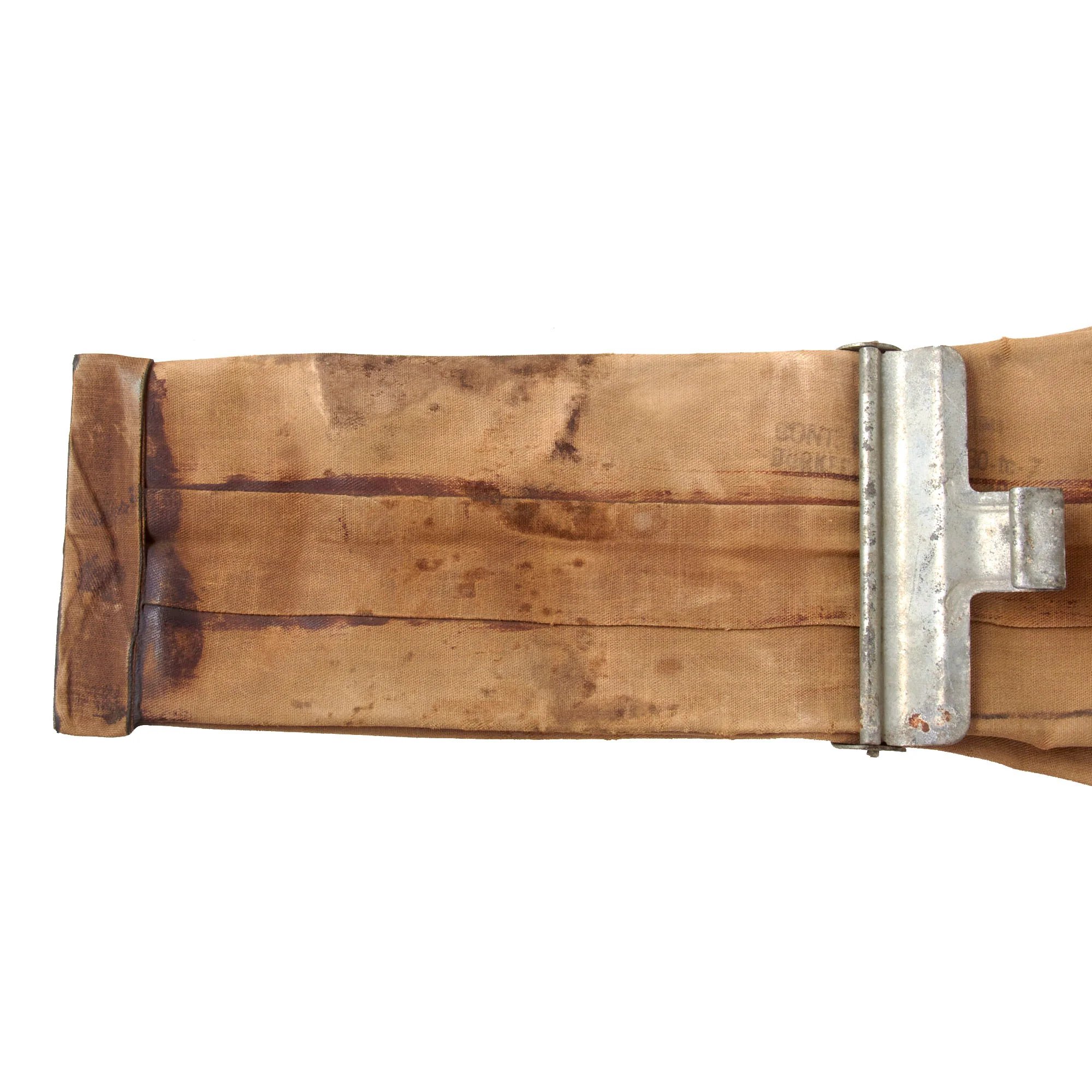 Original U.S. WWII Navy Original Crate of M1926 D-Day Inflatable Floatation Belt Life Preservers with Three Examples - Dated May, September, and October 1944 — image 12