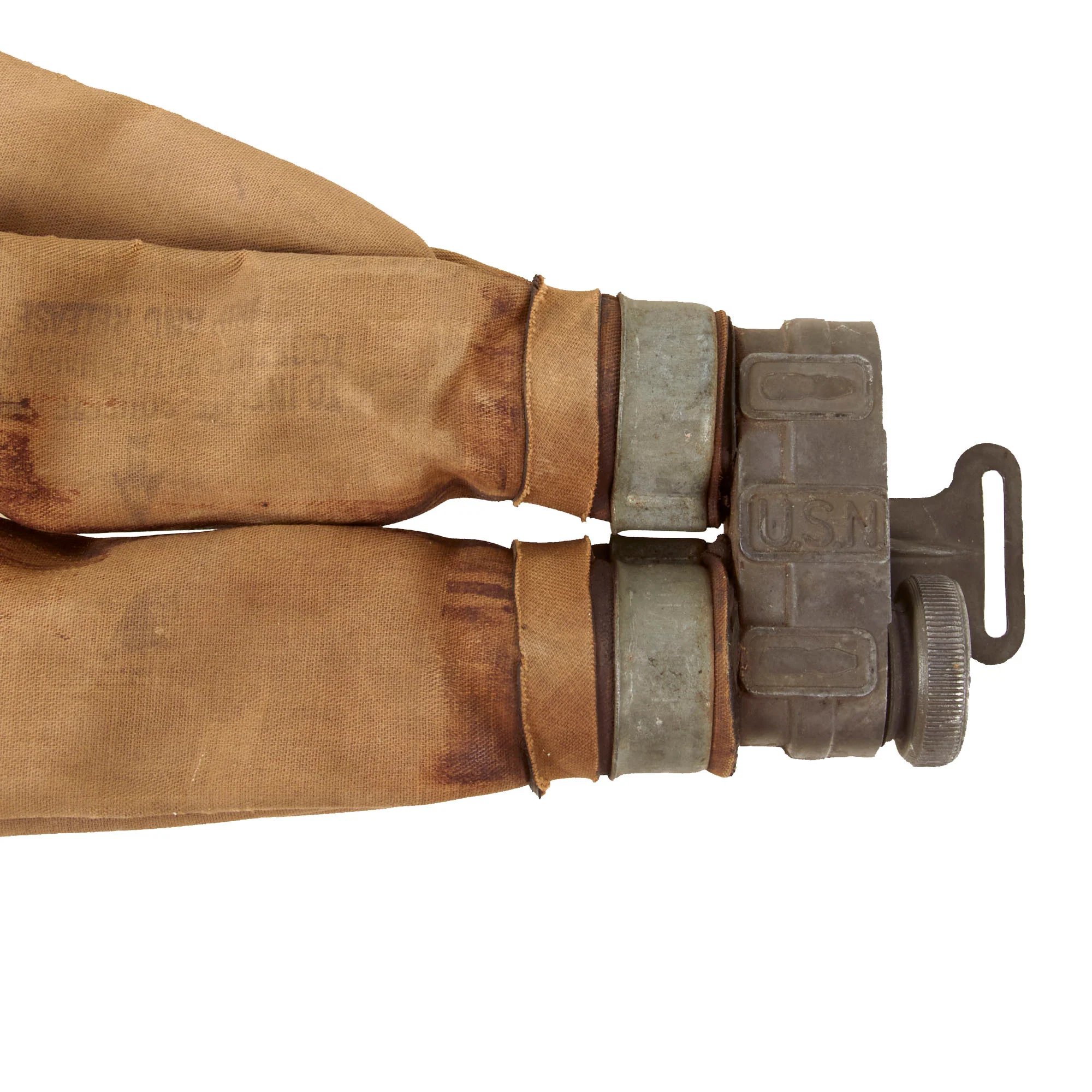 Original U.S. WWII Navy Original Crate of M1926 D-Day Inflatable Floatation Belt Life Preservers with Three Examples - Dated May, September, and October 1944 — image 15