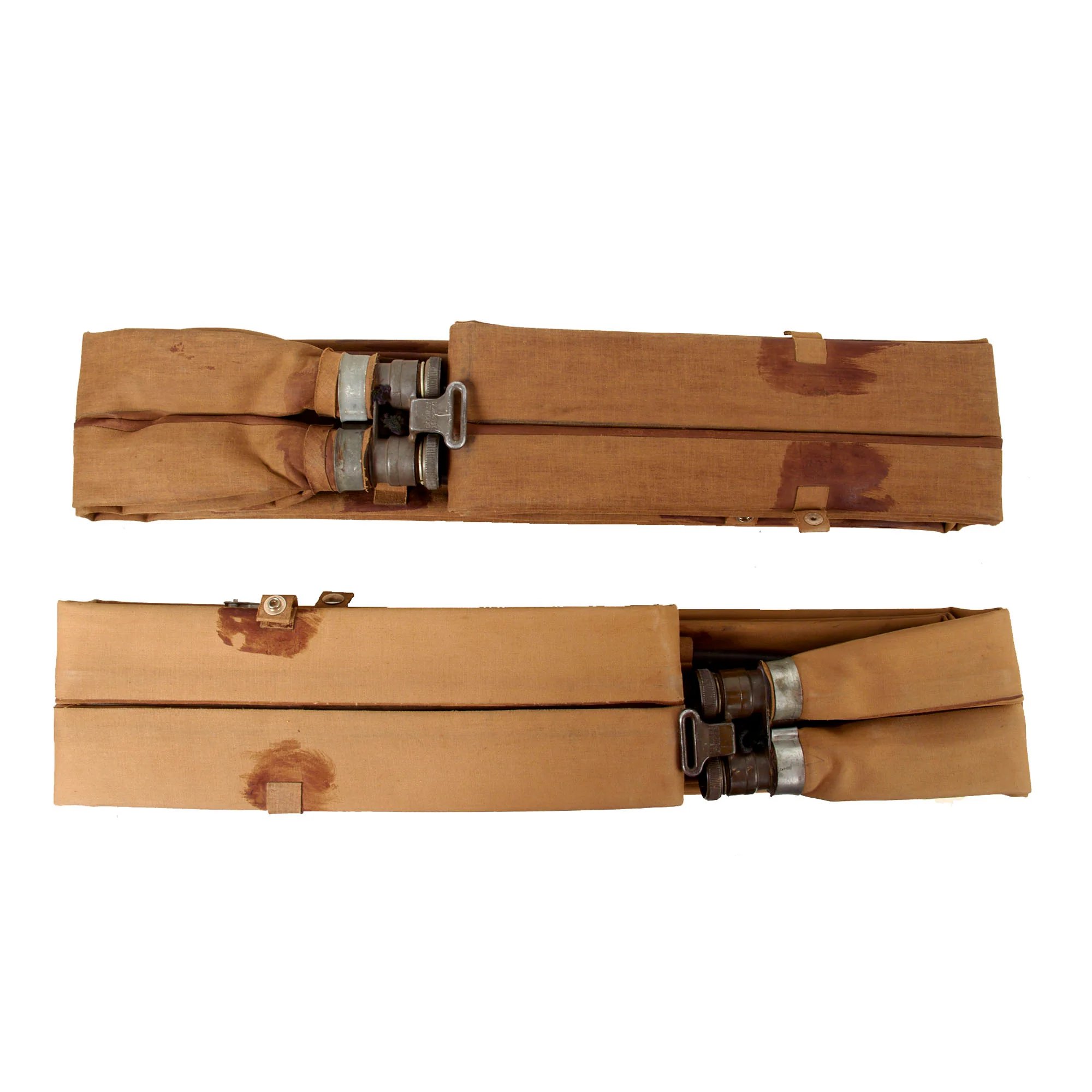 Original U.S. WWII Navy Original Crate of M1926 D-Day Inflatable Floatation Belt Life Preservers with Three Examples - Dated May, September, and October 1944 — image 19