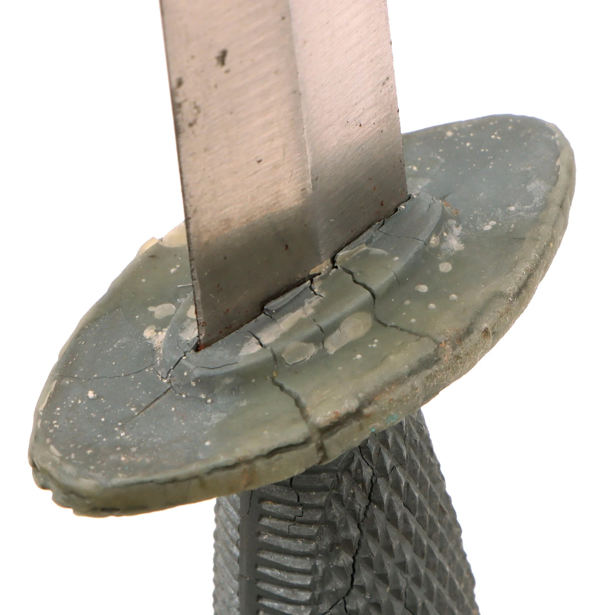 Original U.S. WWII USMC Marine Raider Stiletto Dagger by Camillus with M6 Sheath & Braided Chain Thong — image 8