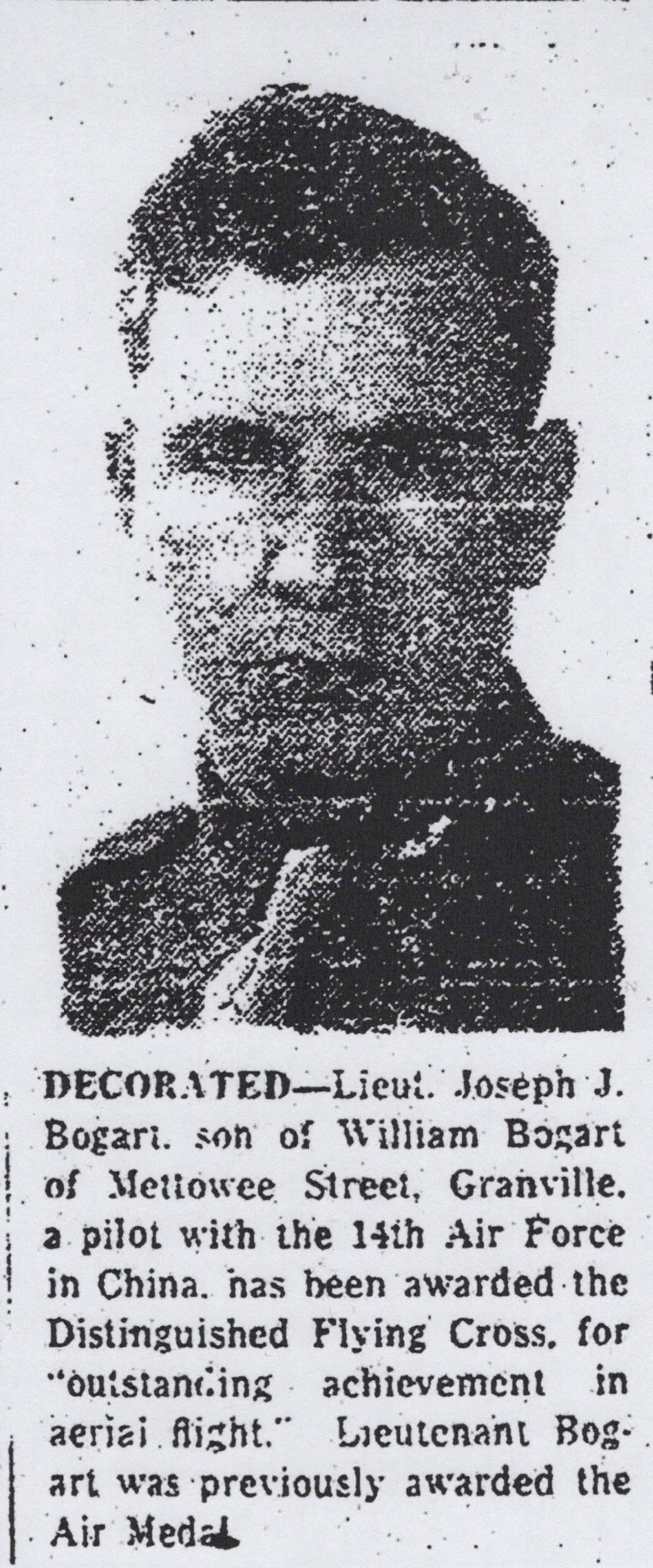 Original U.S. WWII Attributed CBI Blood Chit & Patch Grouping with Reproduction Patches - Joe J. Bogart, 14th Air Force Pilot, Distinguished Flying Cross Recipient — image 8