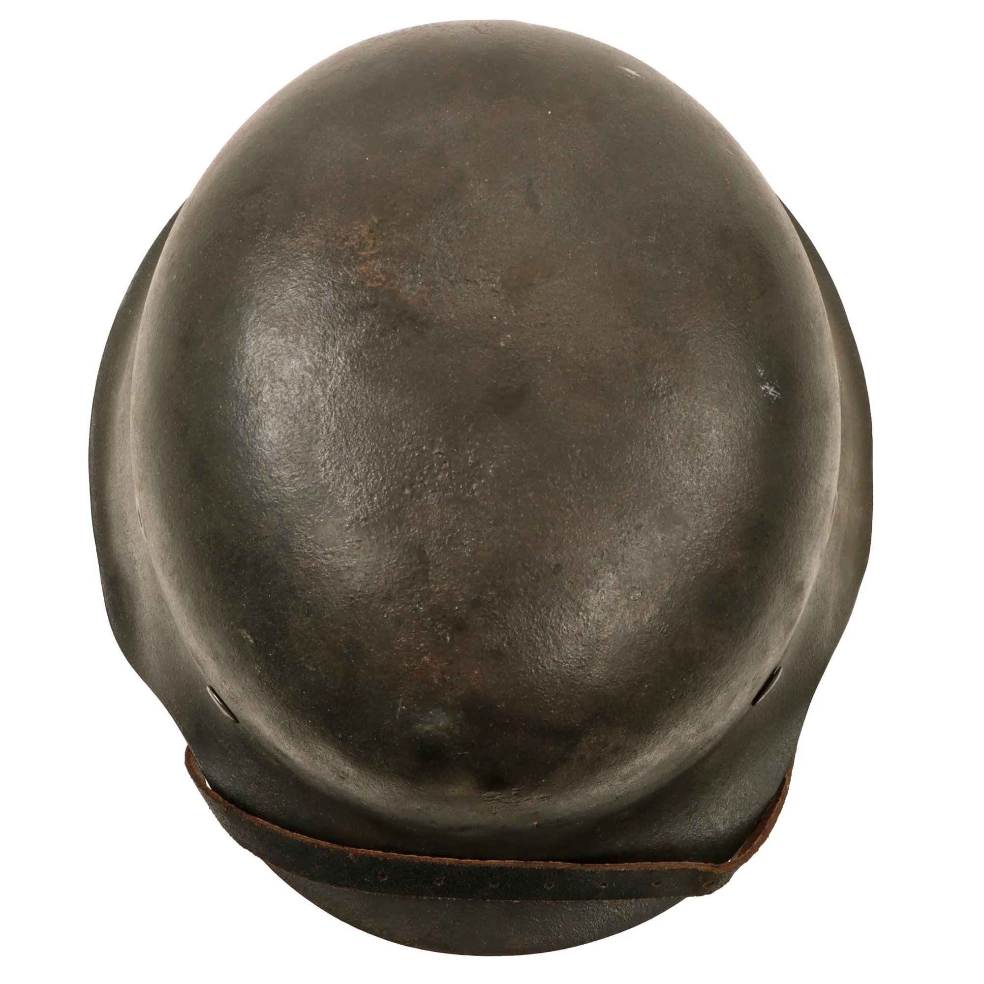 Original German WWII M42 Heer Army No Decal Dome Stamped Helmet with 1943 Dated 56cm Liner & Chinstrap - Stamped EF64 — image 11