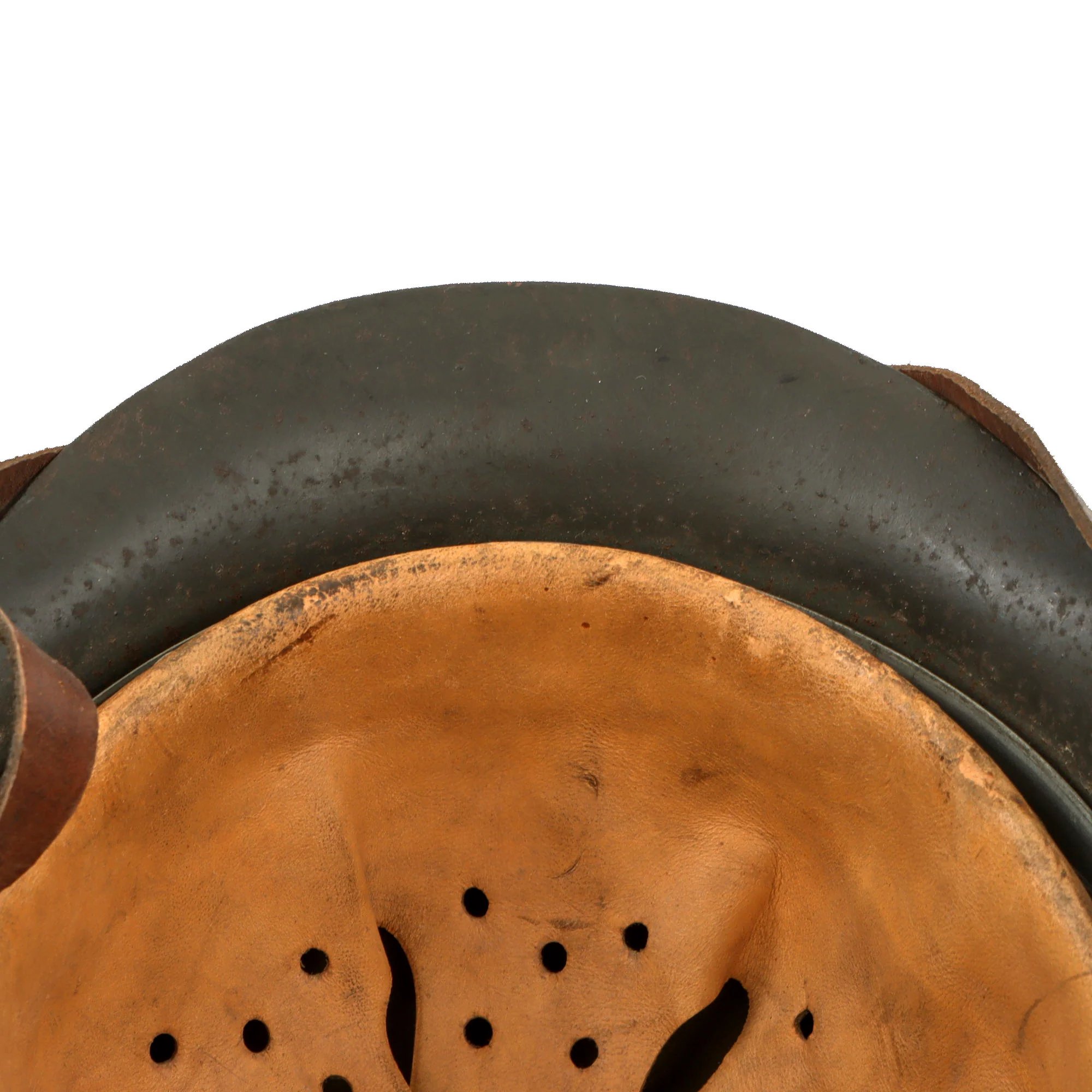 Original German WWII M42 Heer Army No Decal Dome Stamped Helmet with 1943 Dated 56cm Liner & Chinstrap - Stamped EF64 — image 14