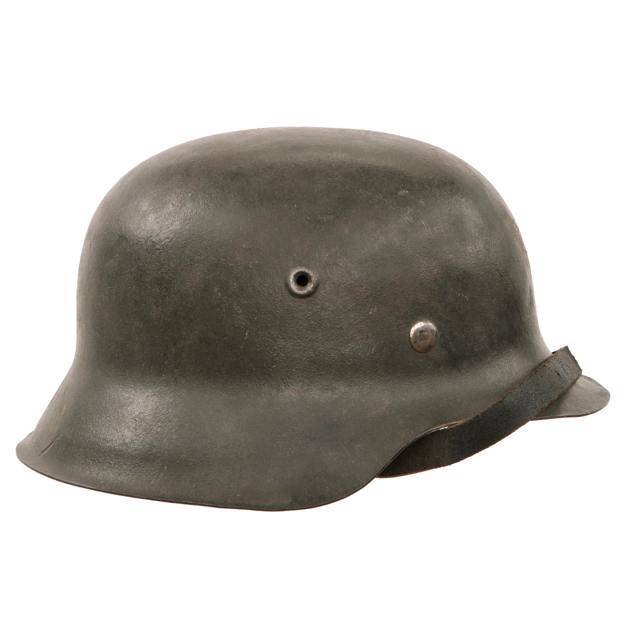 Original German WWII M42 Heer Army No Decal Dome Stamped Helmet with 1943 Dated 56cm Liner & Chinstrap - Stamped EF64 — image 8