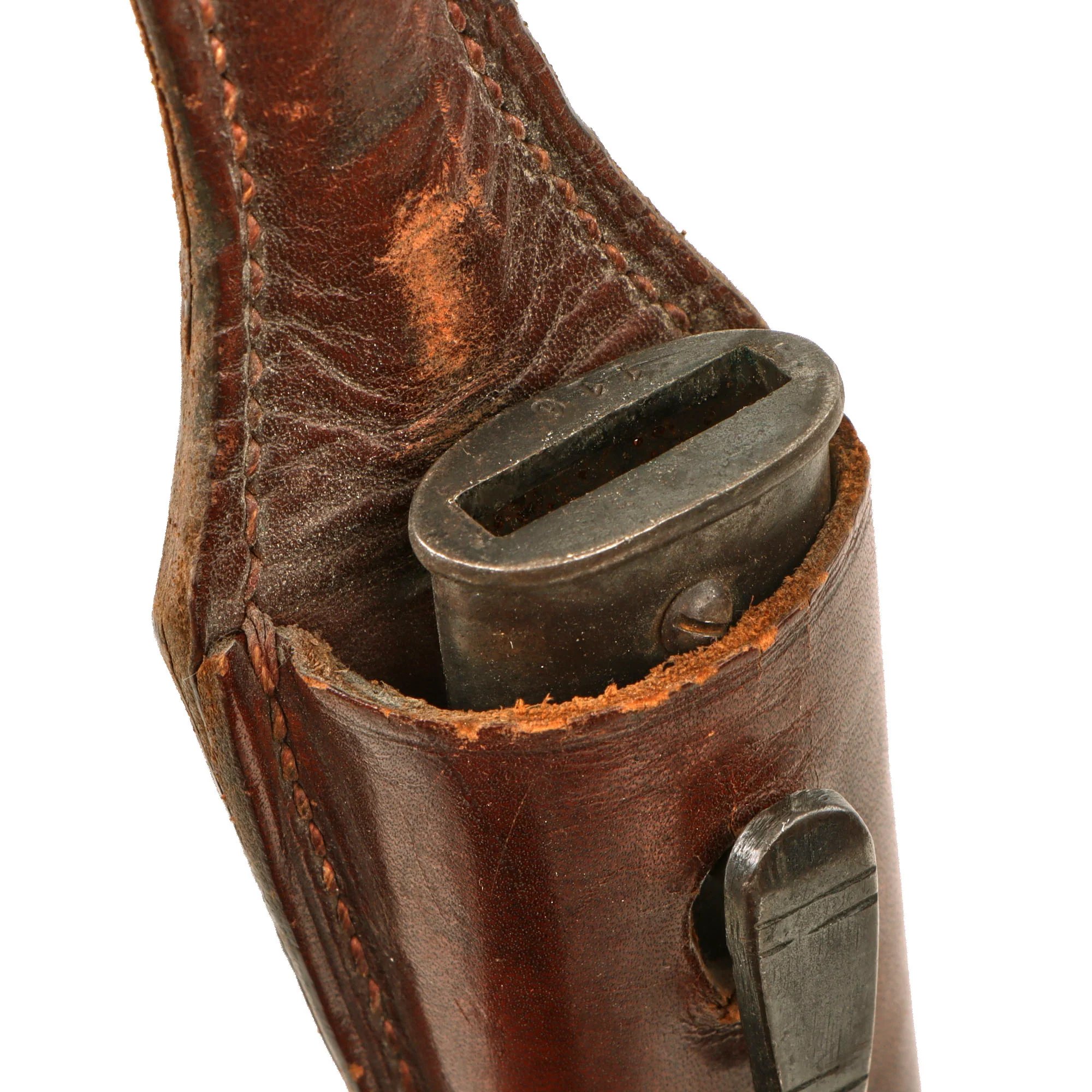 Original German WWII Rare Rural Police Short Dress Knife Bayonet by Alexander Coppel with Scabbard and Frog — image 15