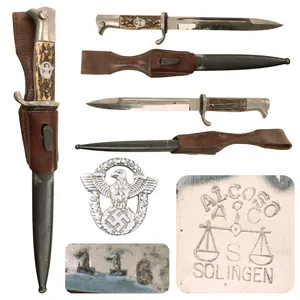 Original German WWII Rare Rural Police Short Dress Knife Bayonet …