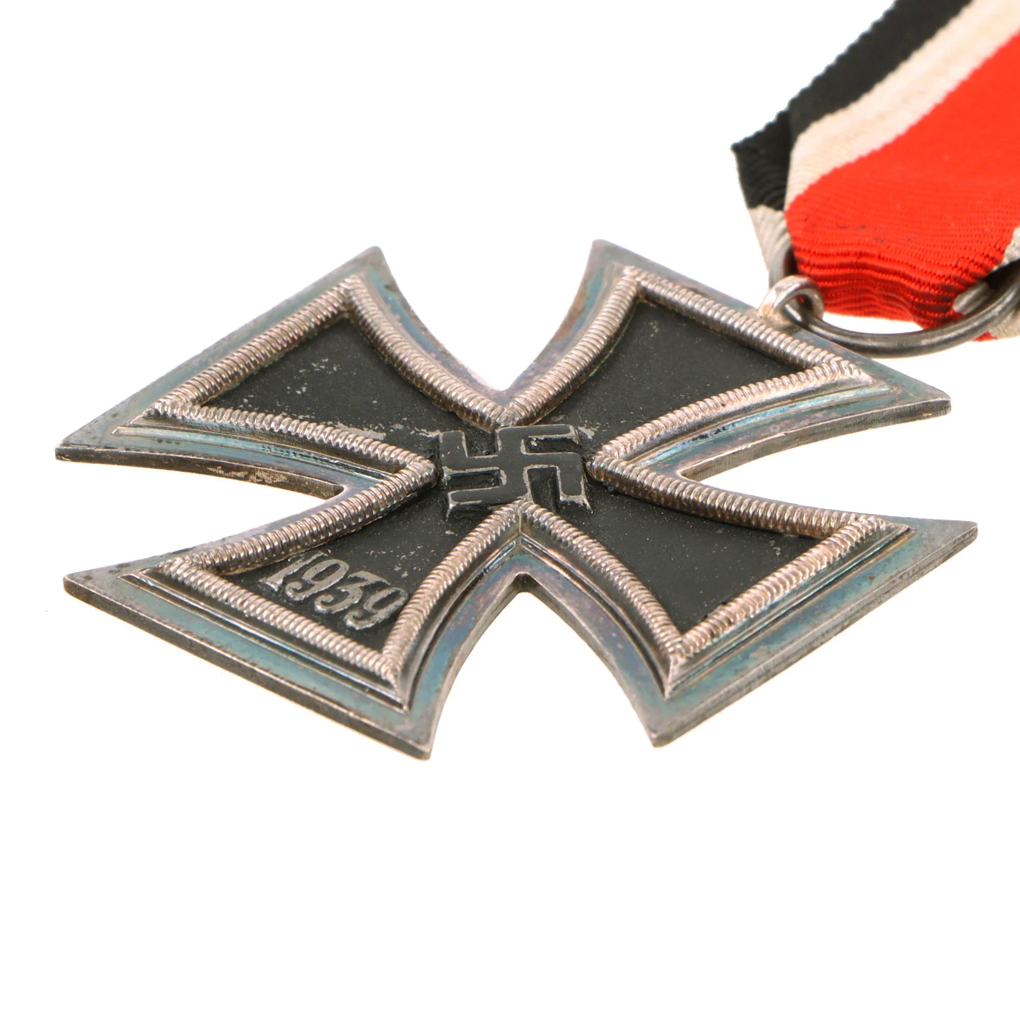 Original German WWII Wehrmacht Iron Cross 2nd Class 1939 with Ribbon - Unmarked - EKII — image 5