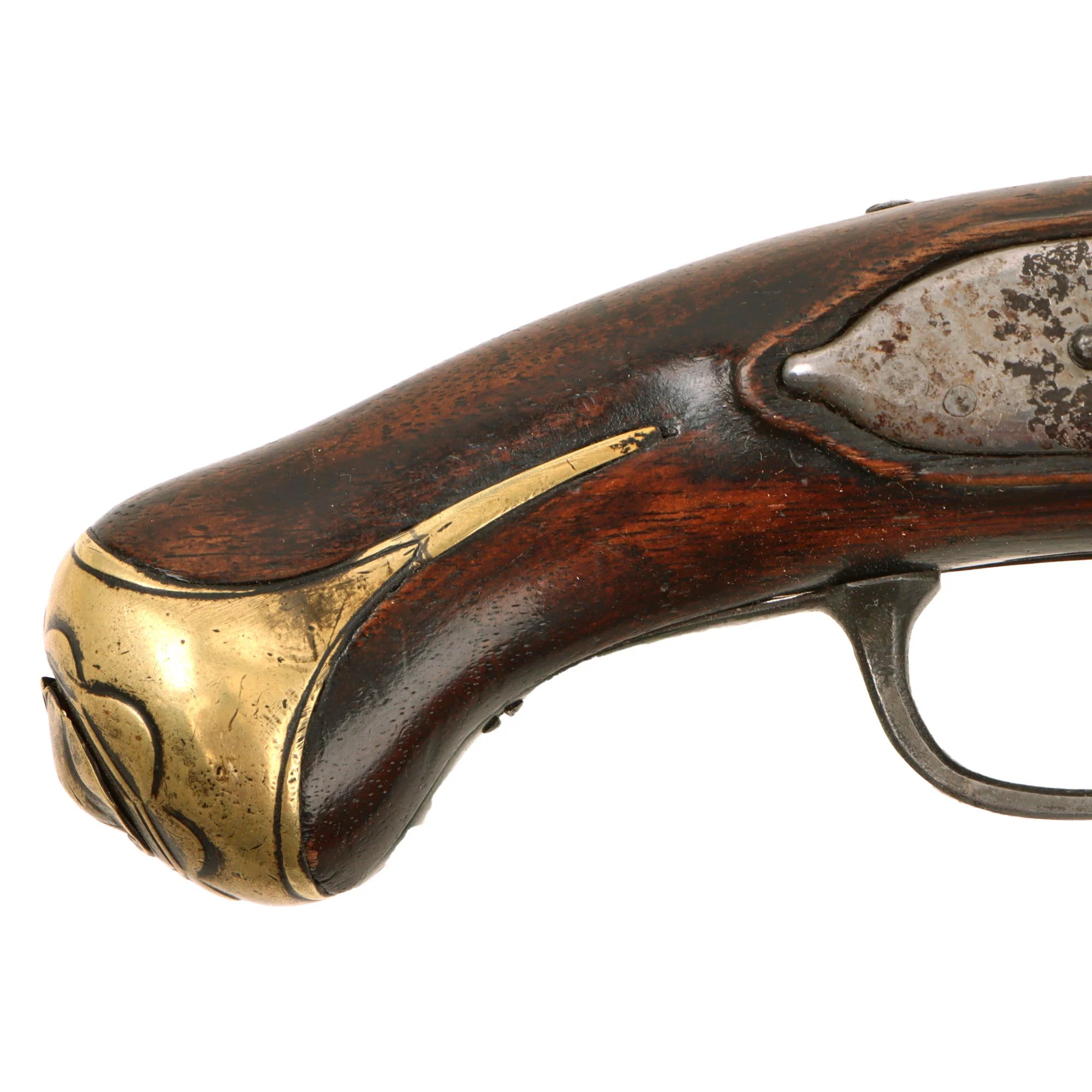 Original Late 18th Century European Swivel Breech Double Barrel Turn-Over Flintlock Pistol - Circa 1780 - 1800 — image 10