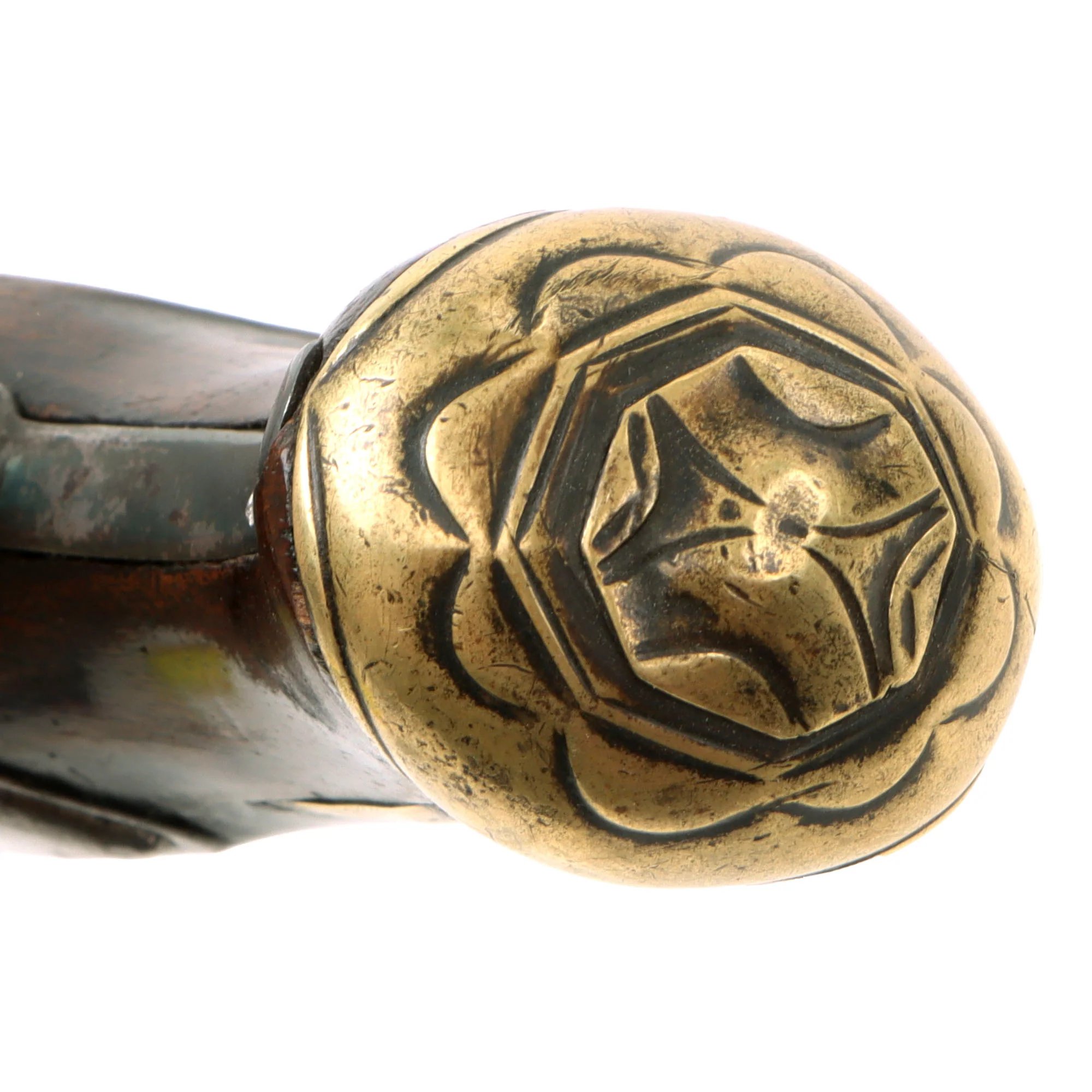 Original Late 18th Century European Swivel Breech Double Barrel Turn-Over Flintlock Pistol - Circa 1780 - 1800 — image 19