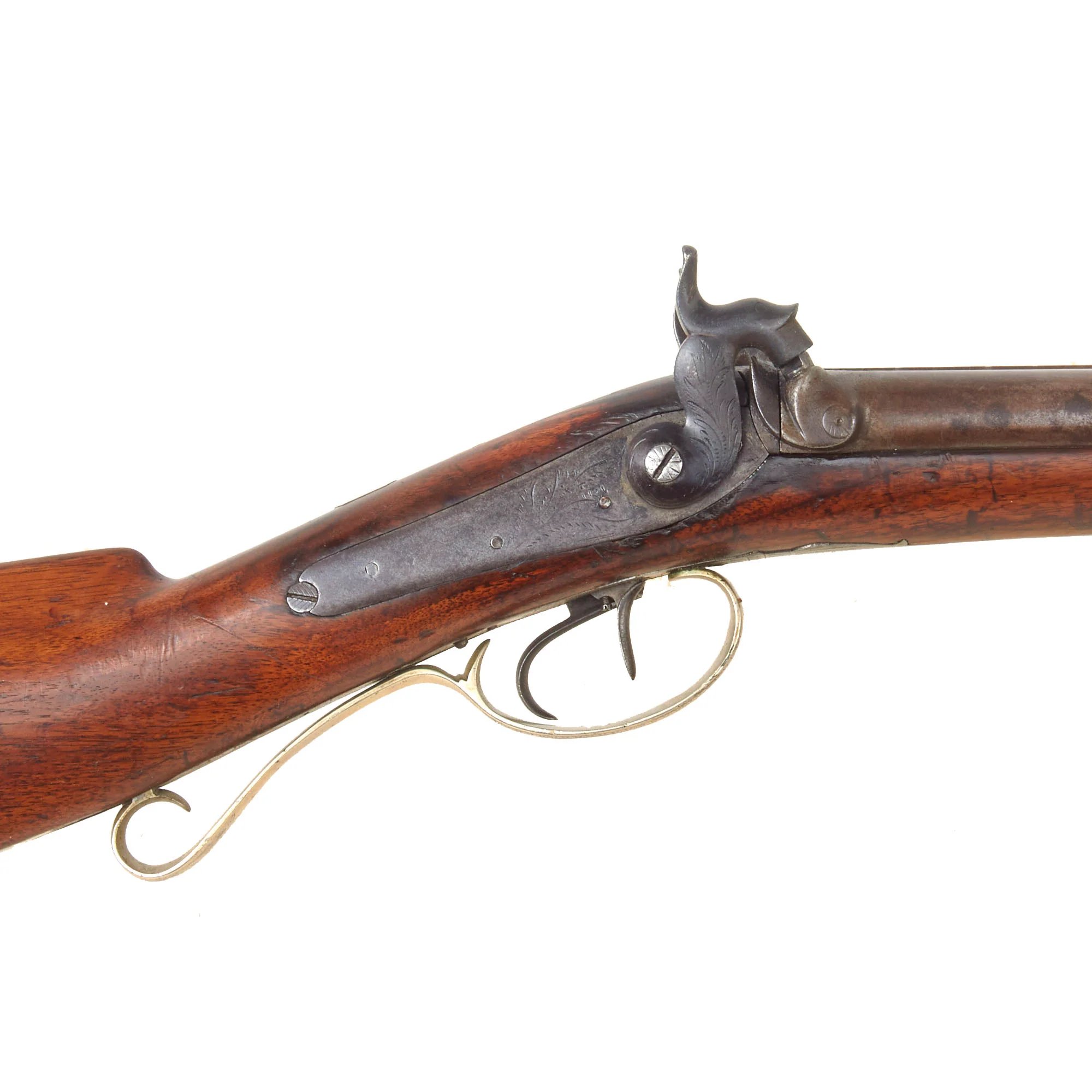 Original 19th Century U.S. Double Barreled Cape Percussion Combination Gun Made in Lansingburgh, NY - Circa 1850 — image 10